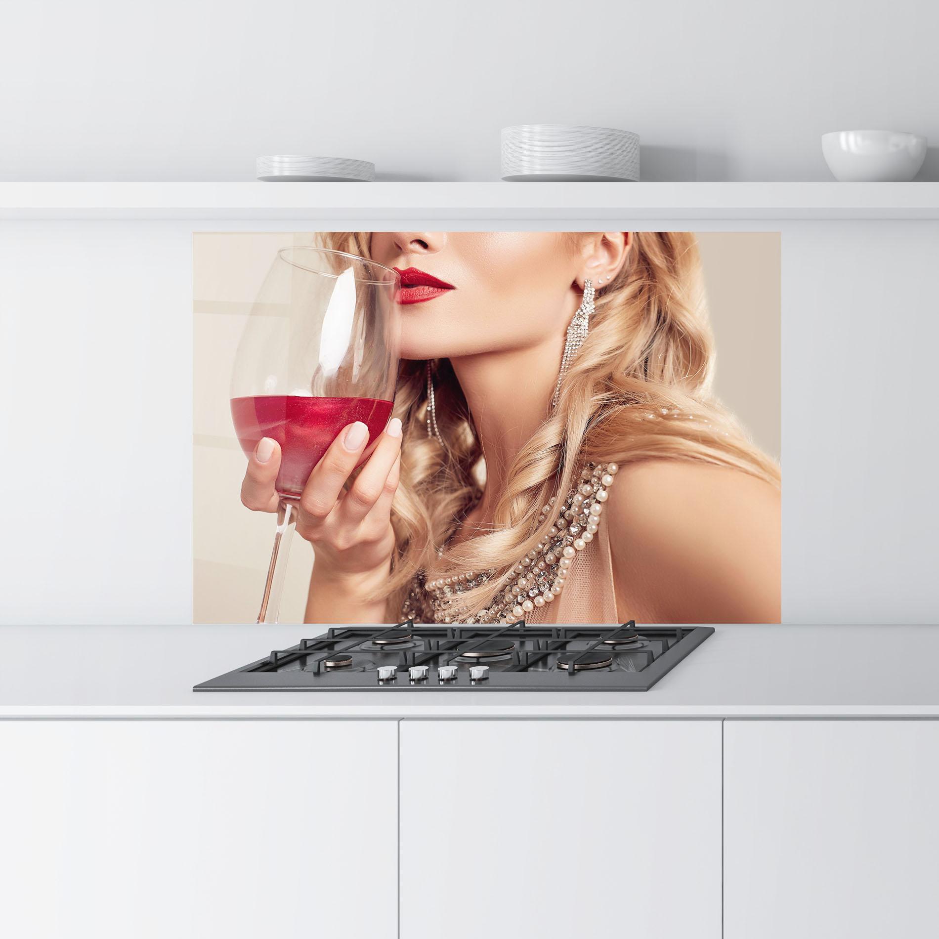 Panou Sticla Bucatarie Pretty Accessory And Wine mockup 9