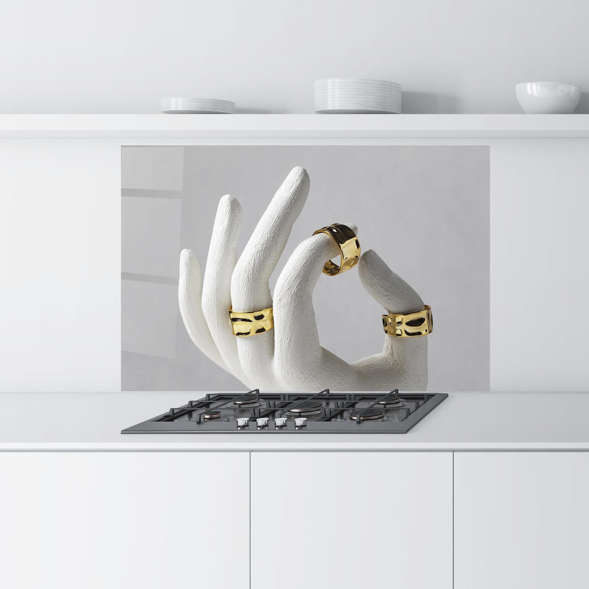 Panou Sticla Bucatarie Stand Display Rings mockup 9