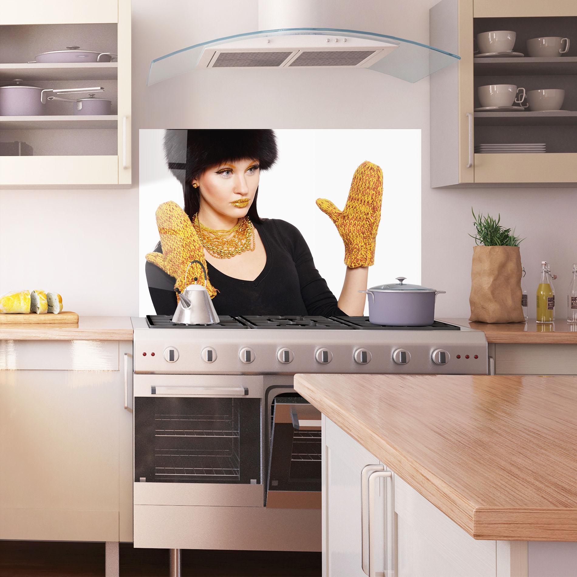 Panou Sticla Bucatarie Gold Accessories mockup 1