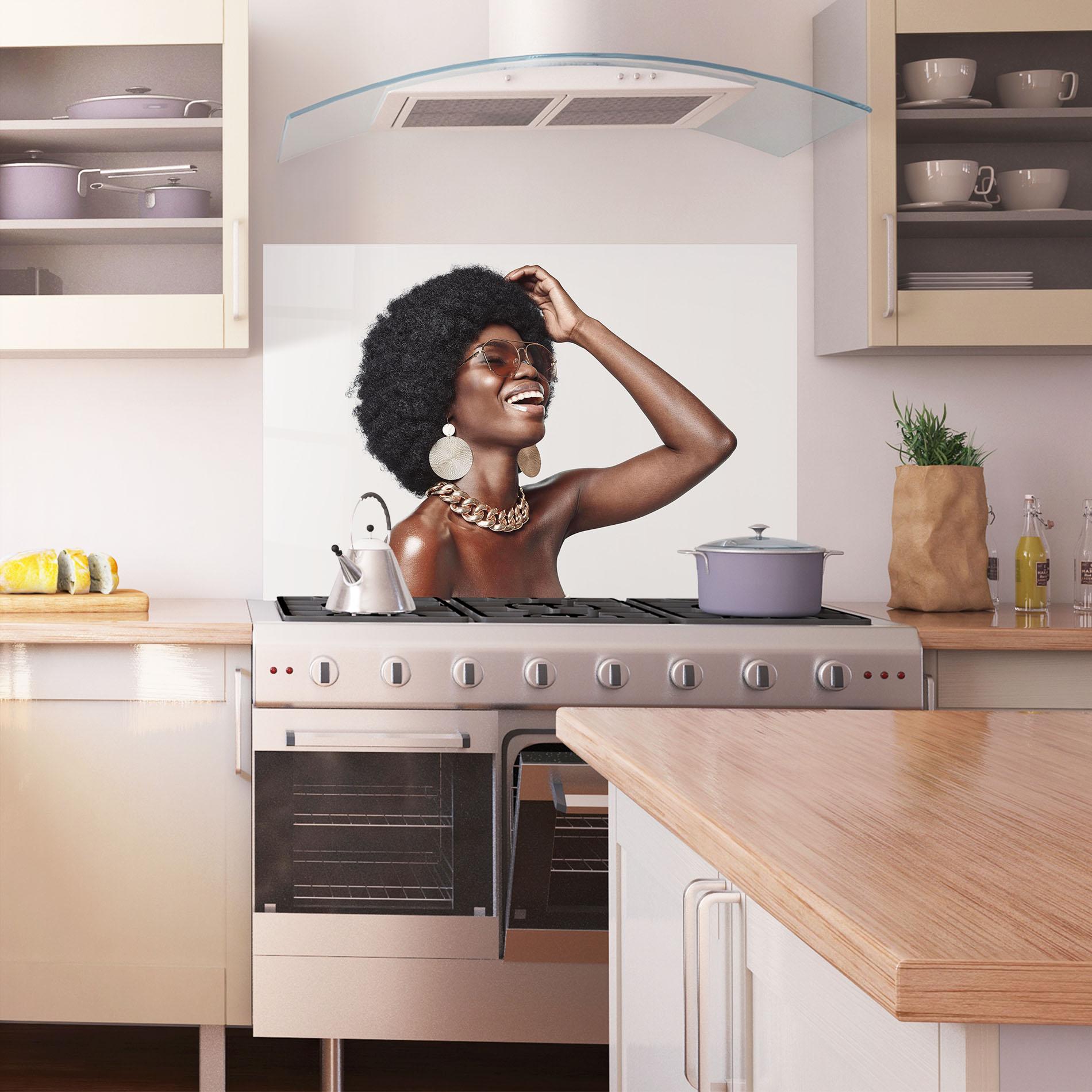 Panou Sticla Bucatarie Nice Gold Accessory mockup 1