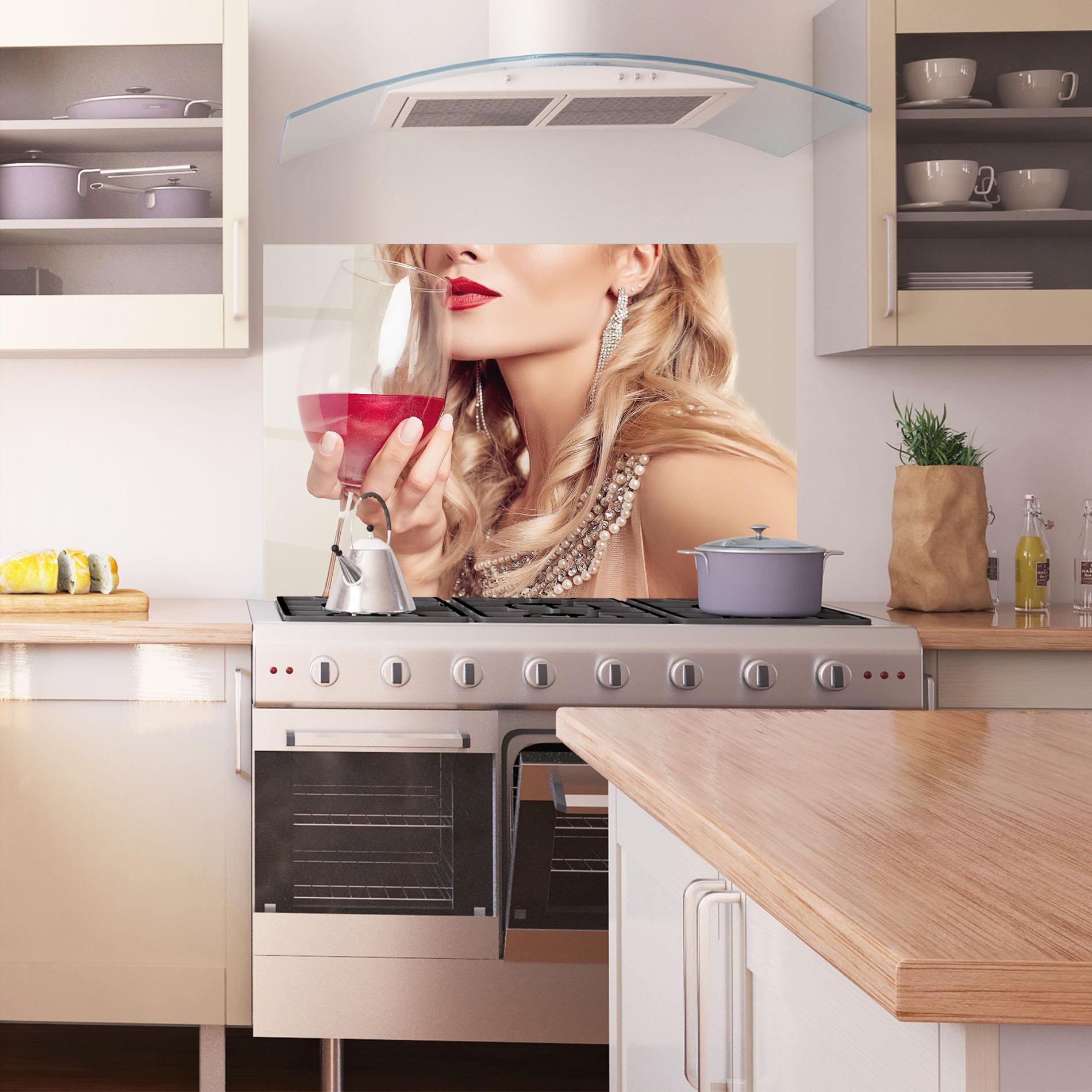 Panou Sticla Bucatarie Pretty Accessory And Wine mockup 1