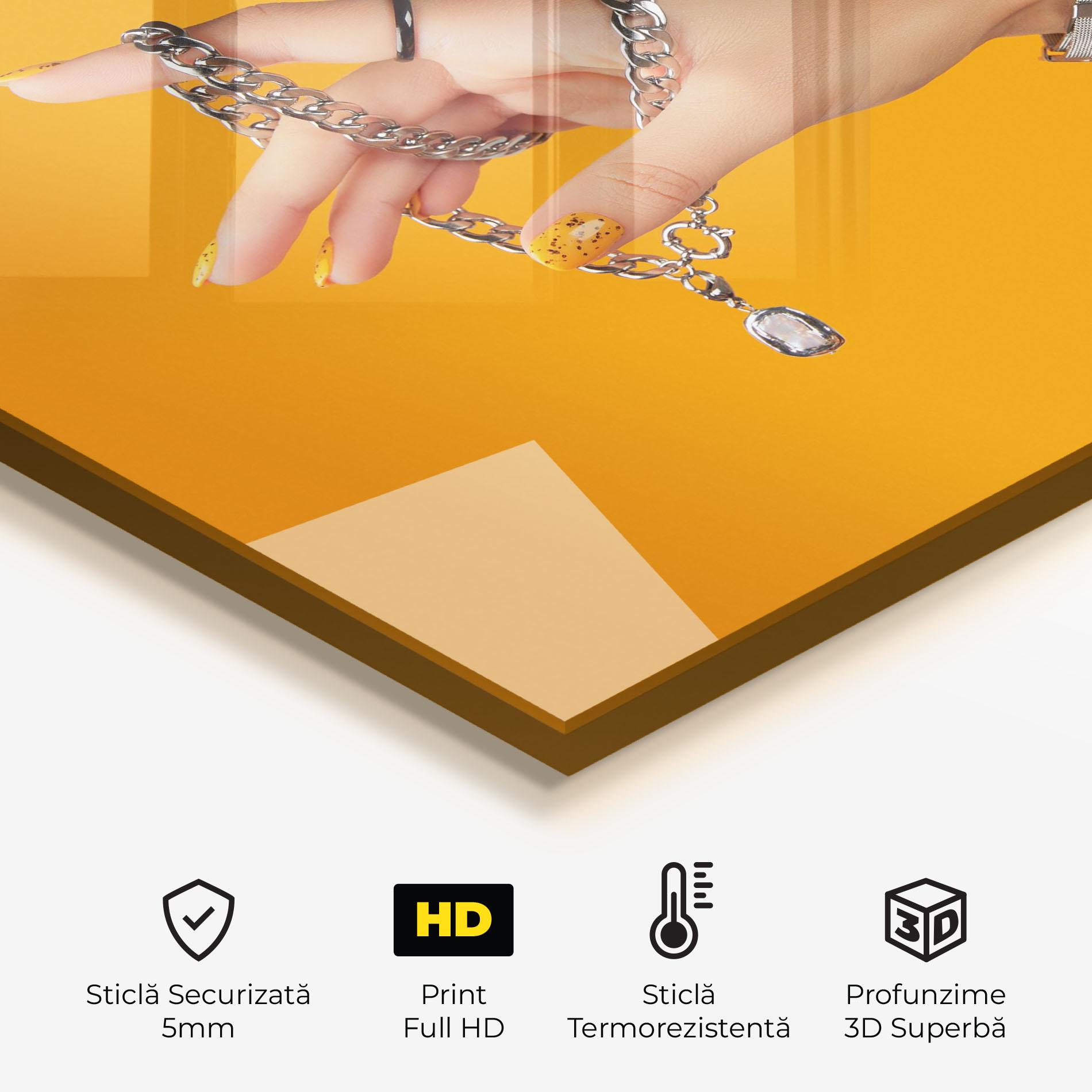 Panou Sticla Bucatarie Silver Accessory mockup 2