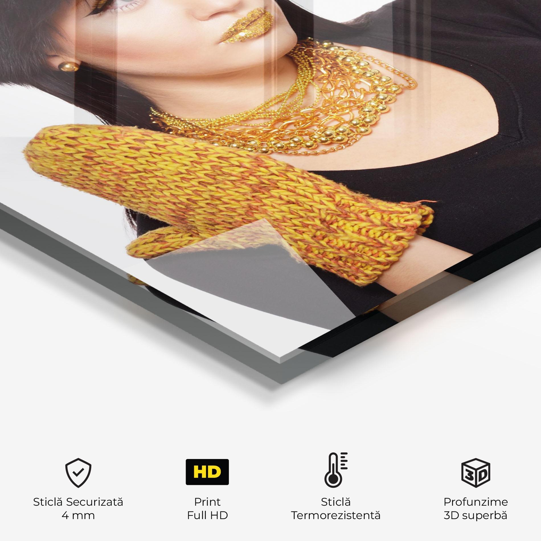 Panou Sticla Bucatarie Gold Accessories mockup 2