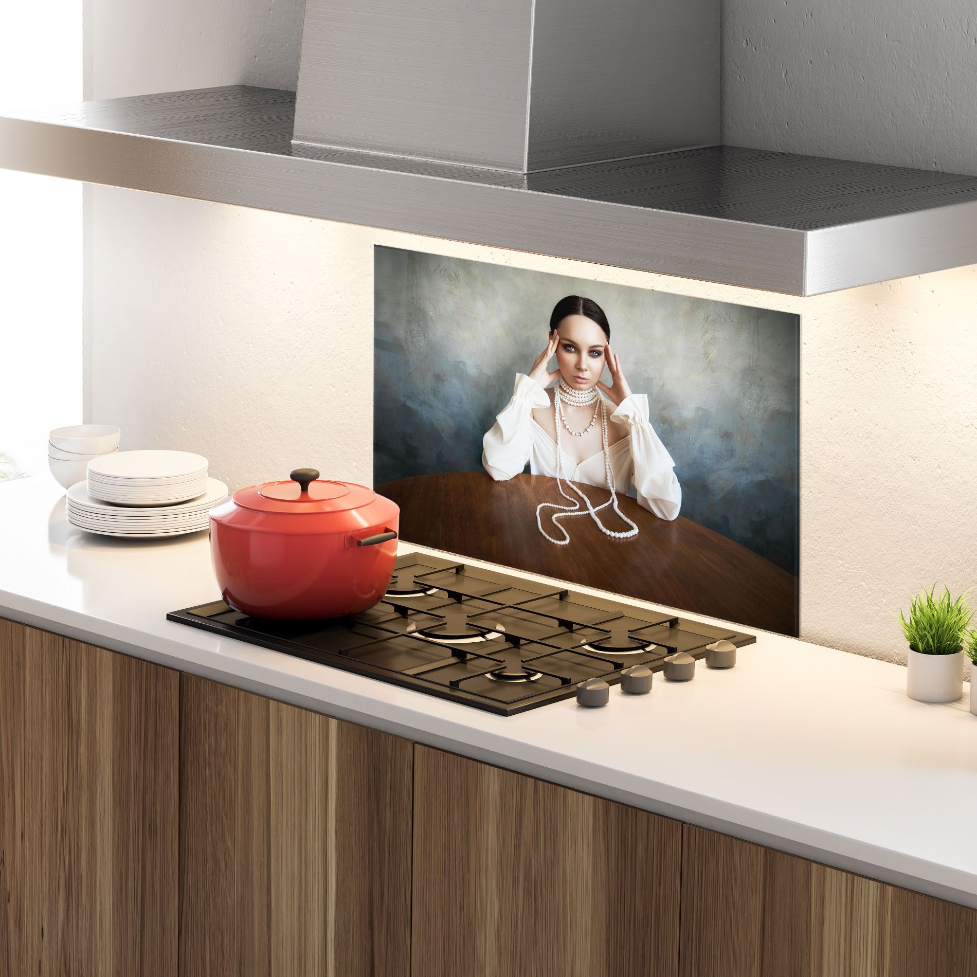 Boho Clothing Necklace mockup 4