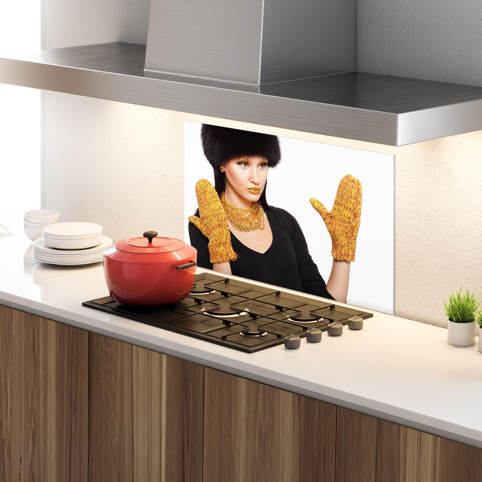 Panou Sticla Bucatarie Gold Accessories mockup 4