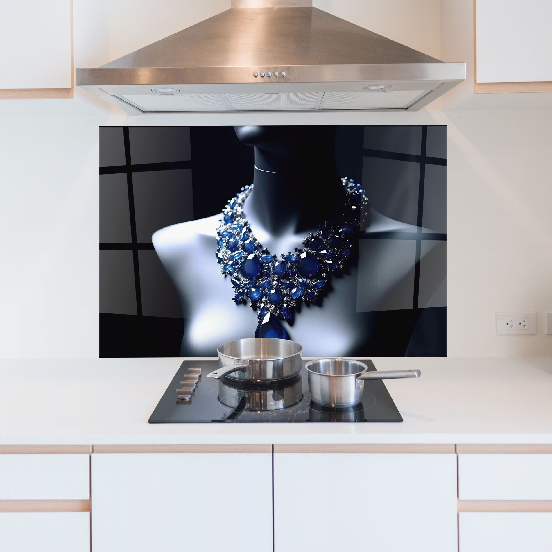 Blue Diamonds Necklace mockup 5