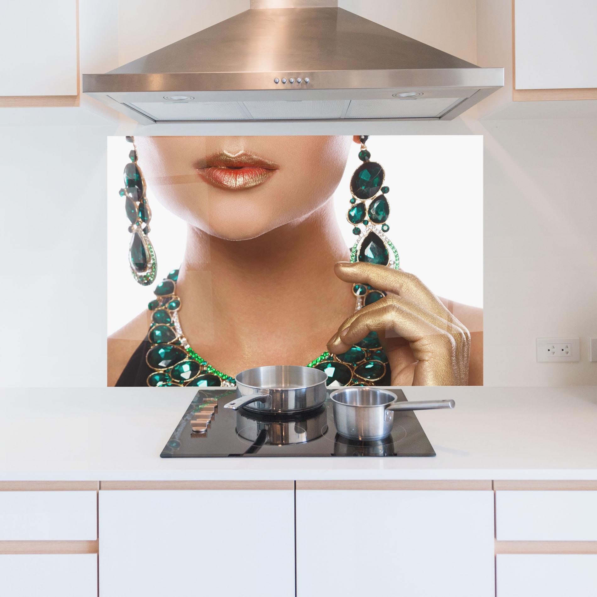 Panou Sticla Bucatarie Green Accessory mockup 5