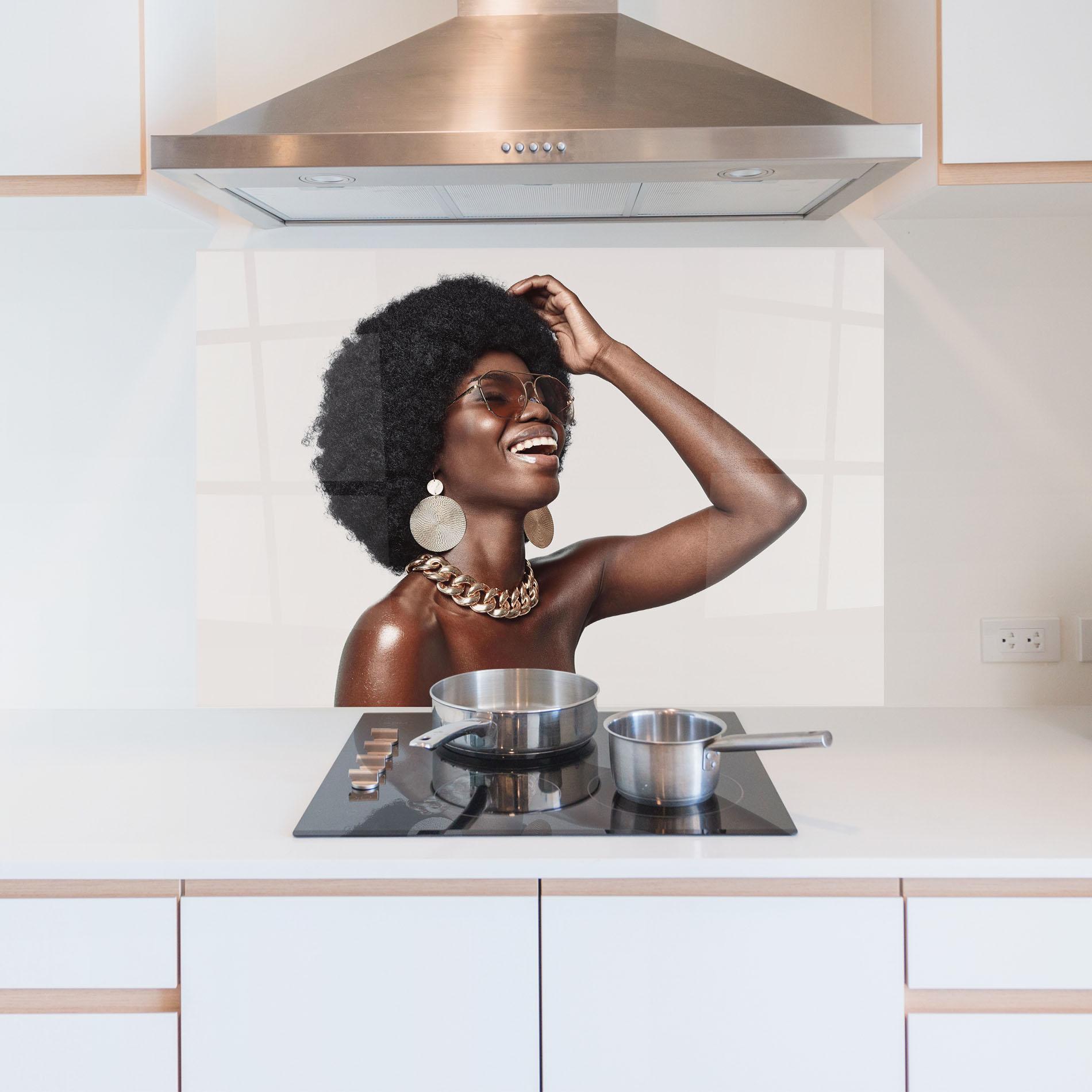 Panou Sticla Bucatarie Nice Gold Accessory mockup 5