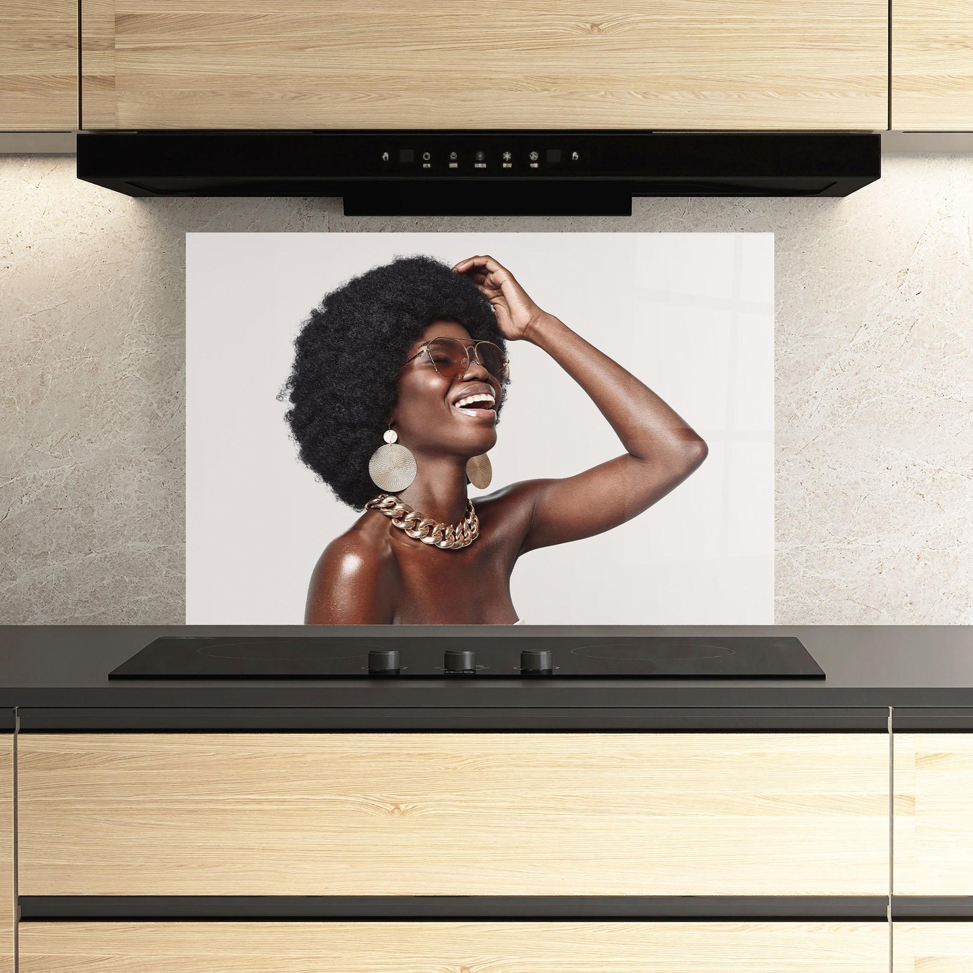 Panou Sticla Bucatarie Nice Gold Accessory mockup 3