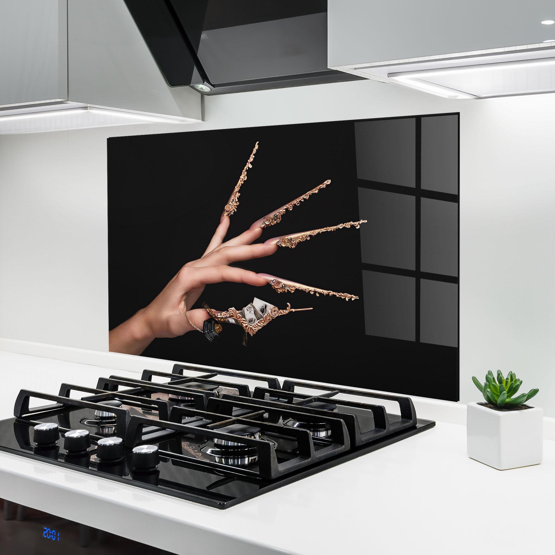 Panou Sticla Bucatarie Creative Manicure mockup 6