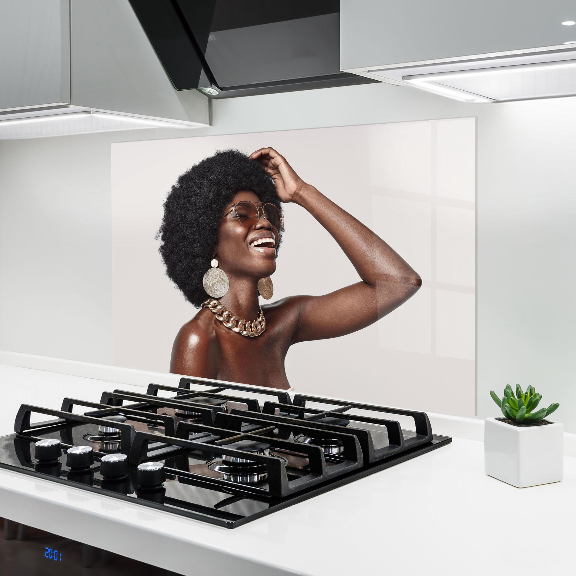 Panou Sticla Bucatarie Nice Gold Accessory mockup 6