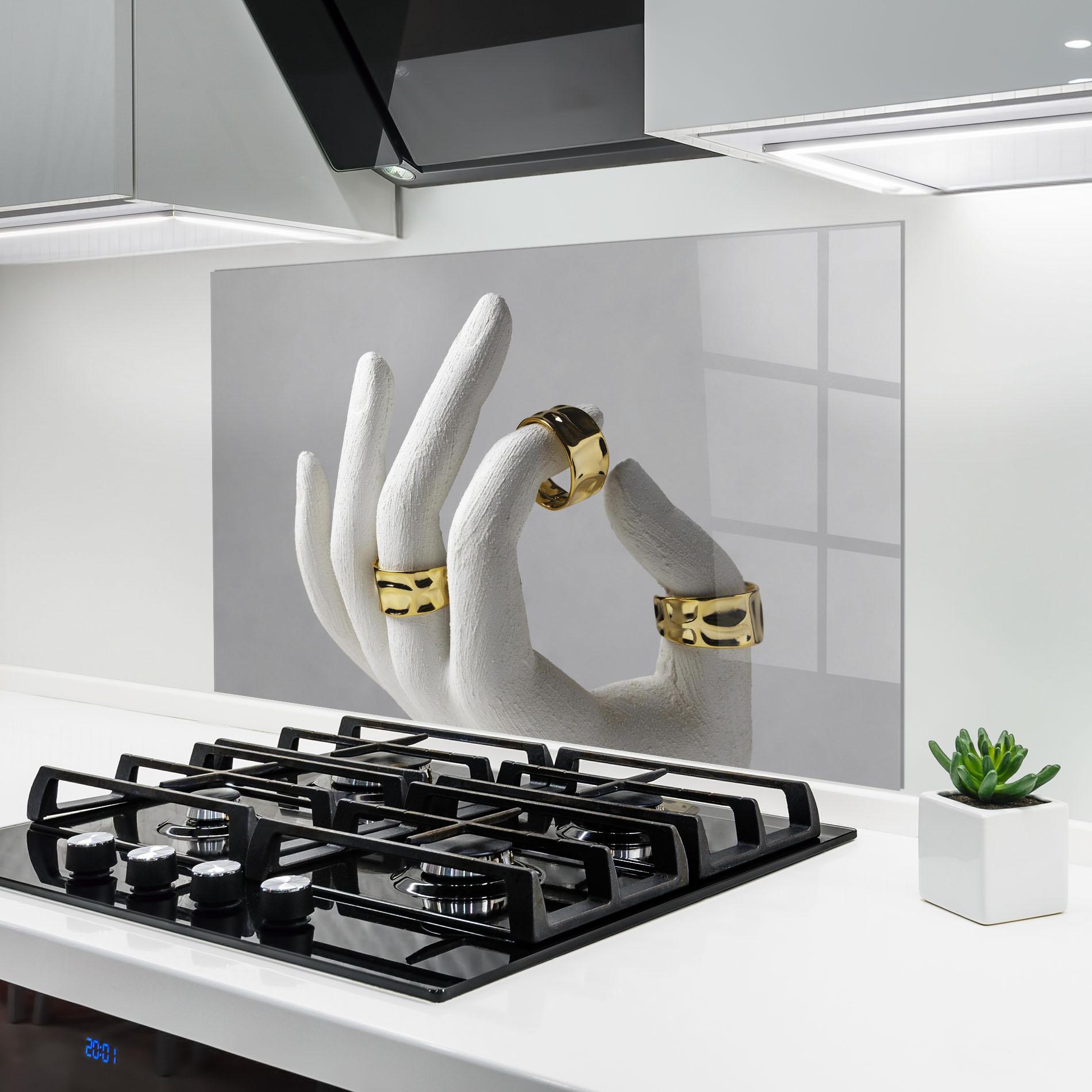 Panou Sticla Bucatarie Stand Display Rings mockup 6