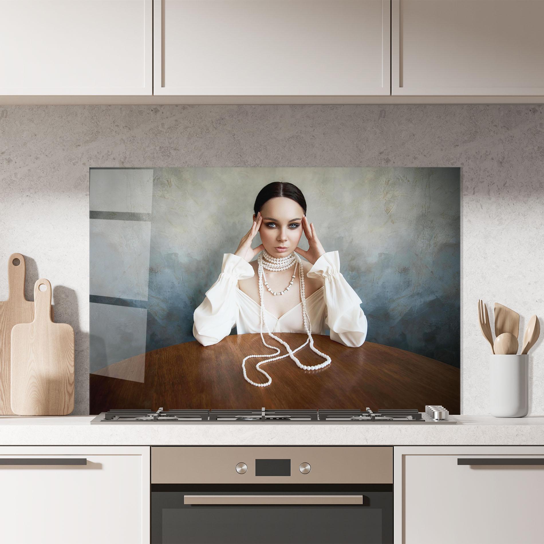 Panou Sticla Bucatarie Boho Clothing Necklace mockup 7