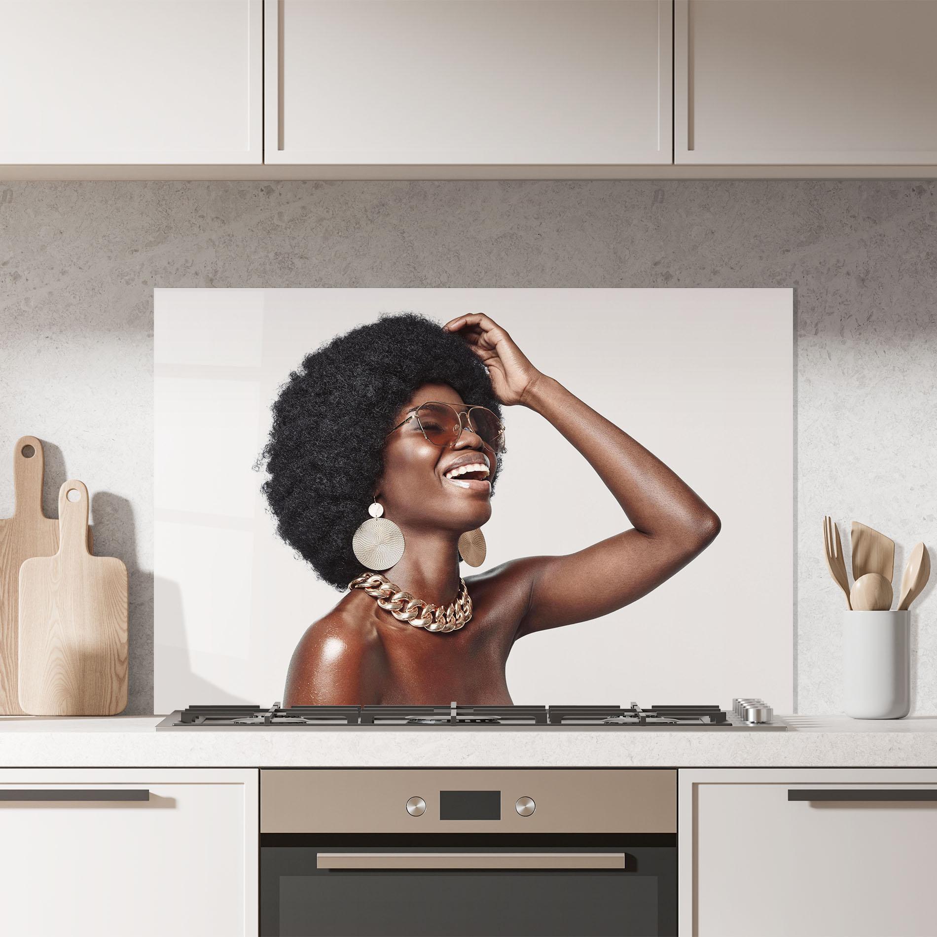 Panou Sticla Bucatarie Nice Gold Accessory mockup 7