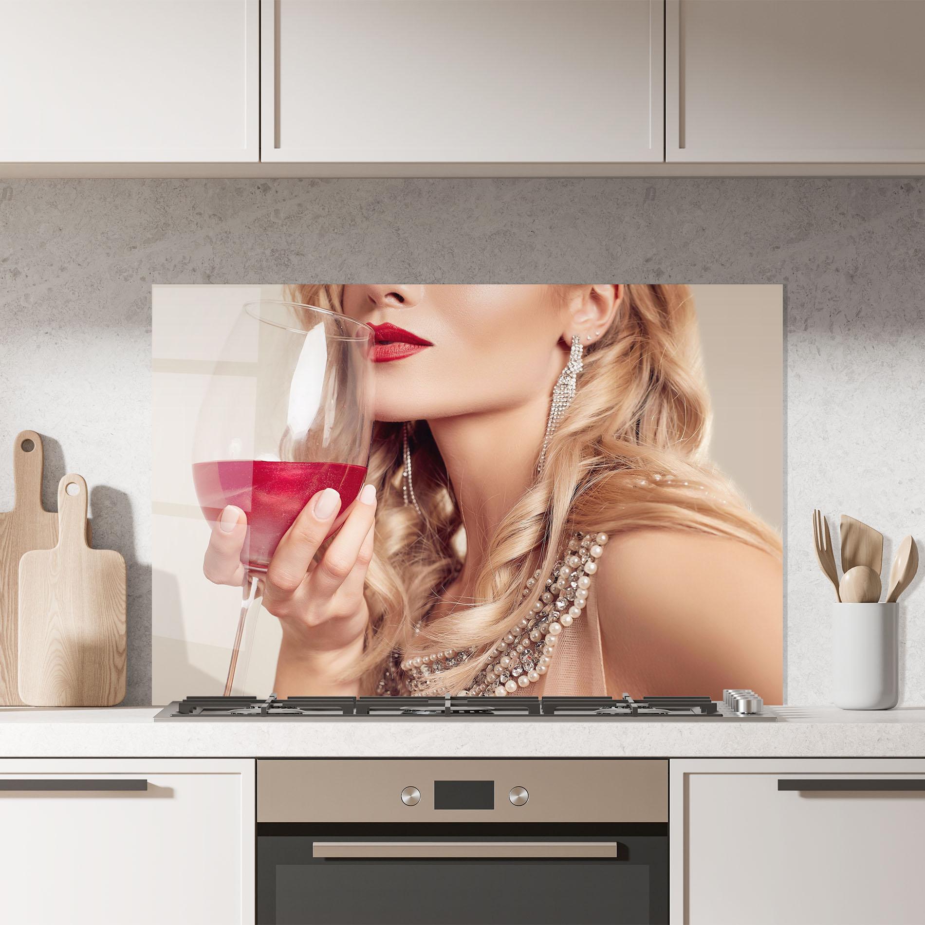 Panou Sticla Bucatarie Pretty Accessory And Wine mockup 7