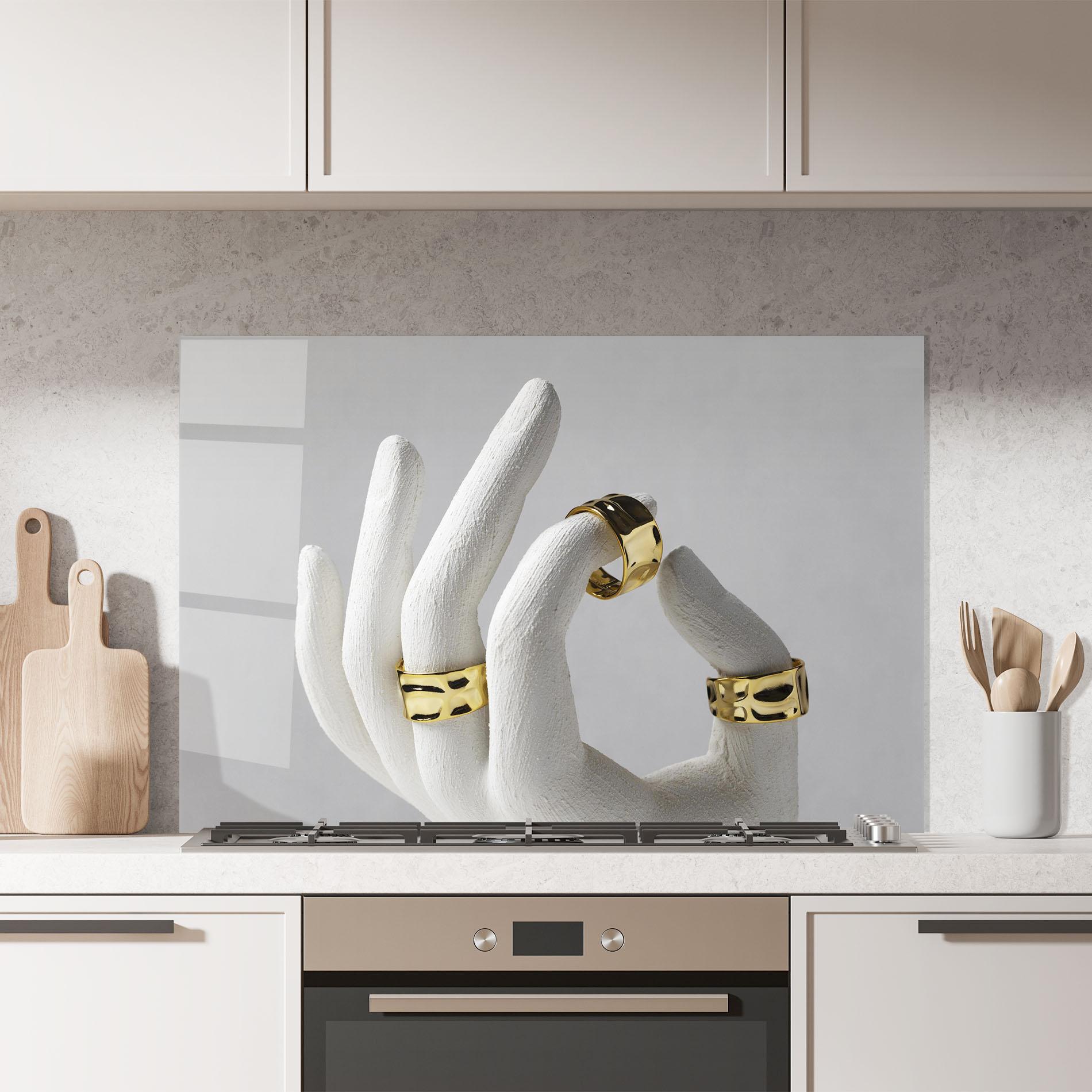 Panou Sticla Bucatarie Stand Display Rings mockup 7