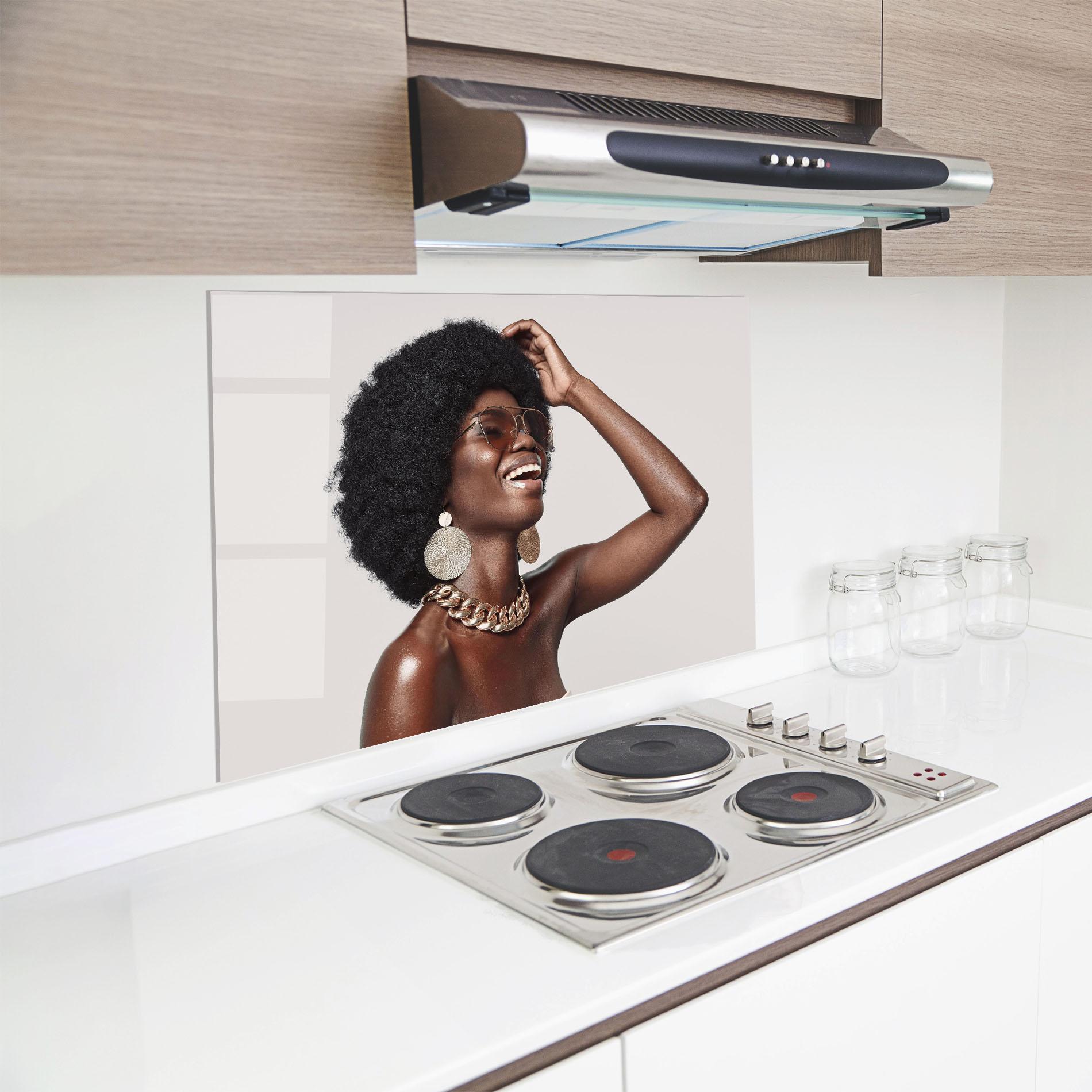 Panou Sticla Bucatarie Nice Gold Accessory mockup 8