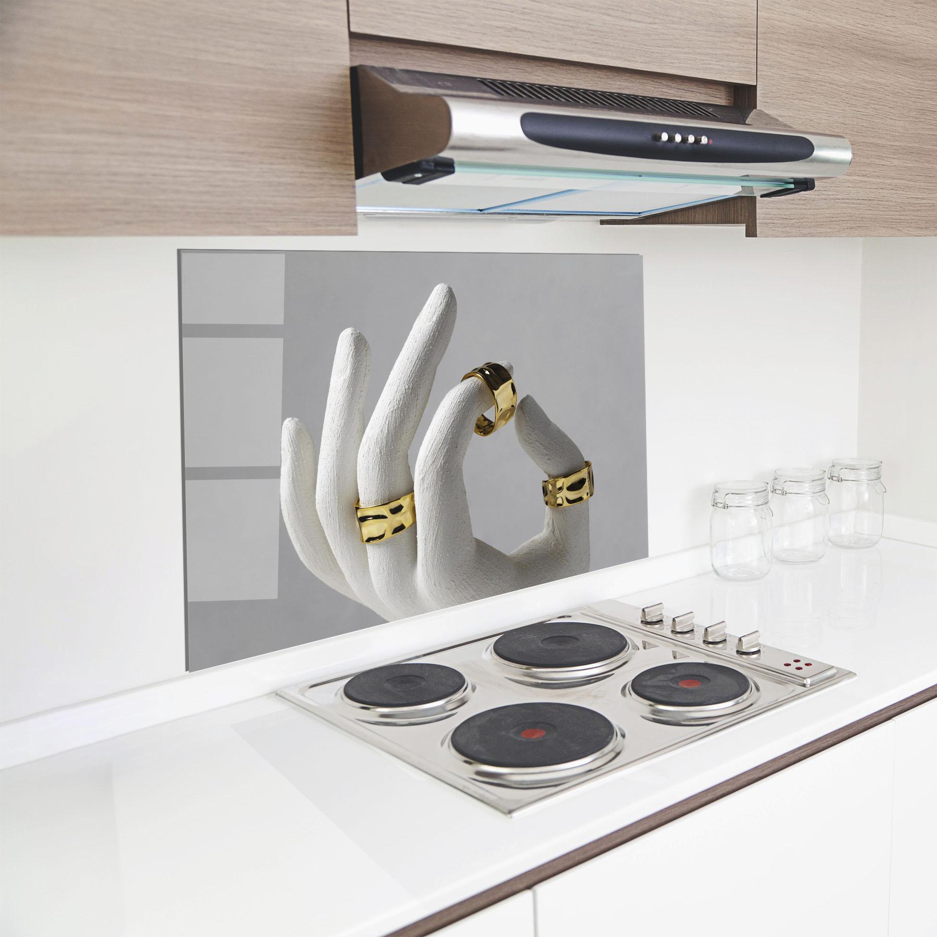 Panou Sticla Bucatarie Stand Display Rings mockup 8