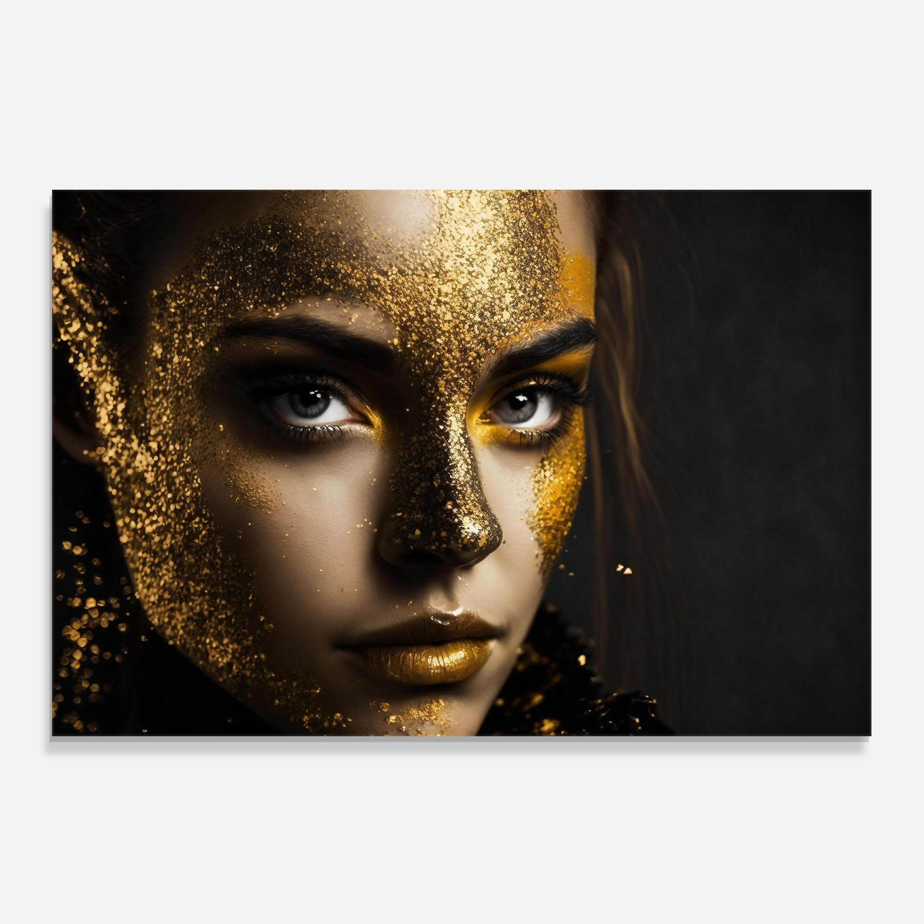 Panou Sticla Bucatarie Grey Cat Eye Makeup mockup 0