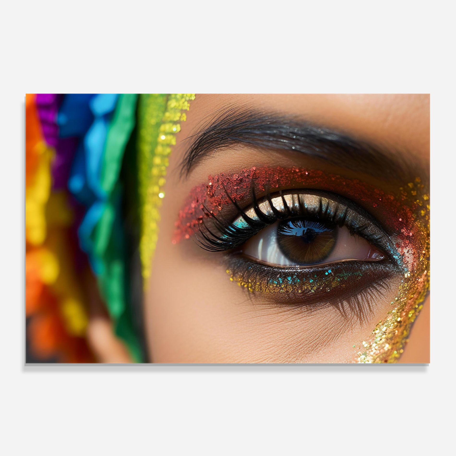 Rainbow Pattern Makeup mockup 0