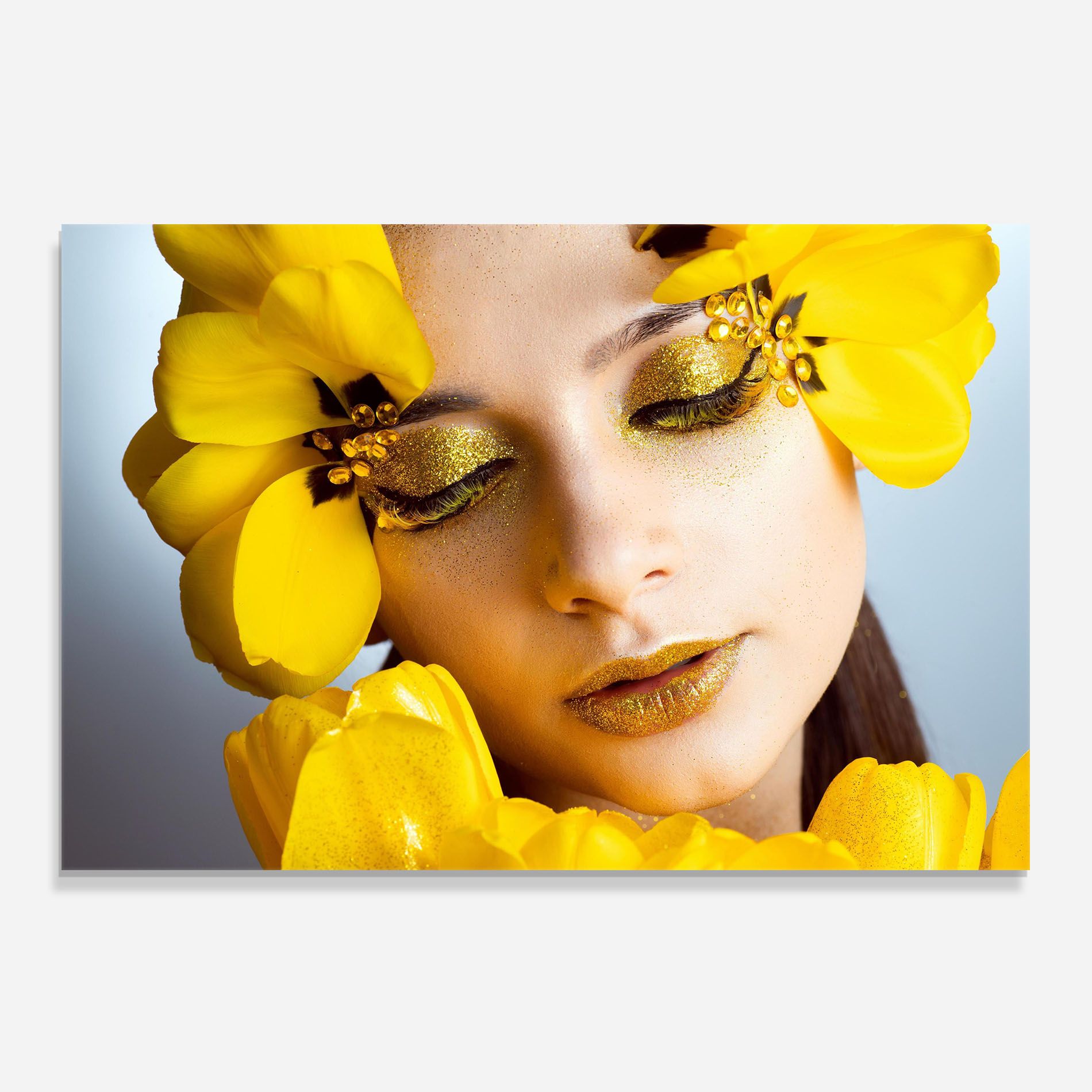 Yellow Flowers Makeup mockup 0