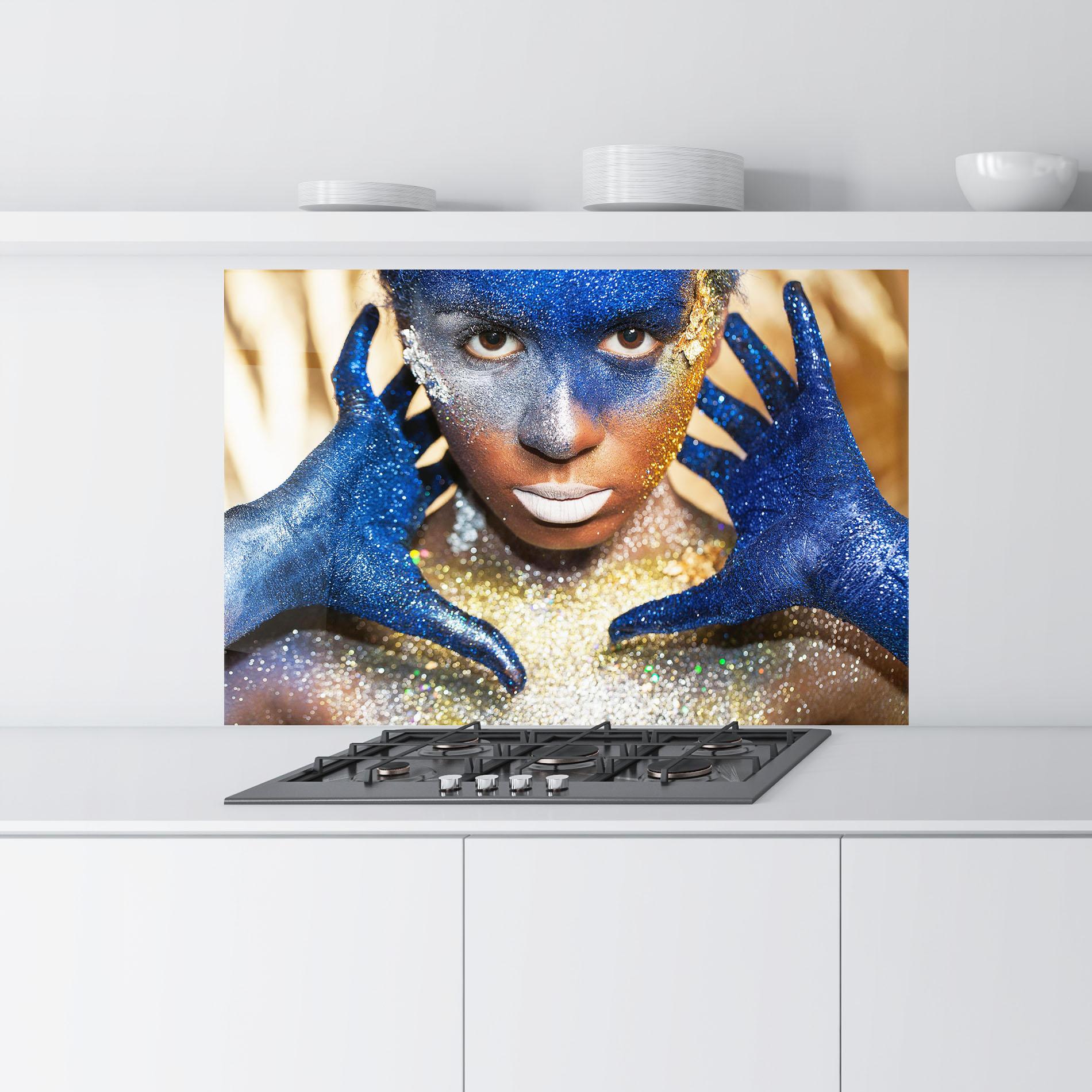 Panou Sticla Bucatarie Glue Gold Glitter mockup 9