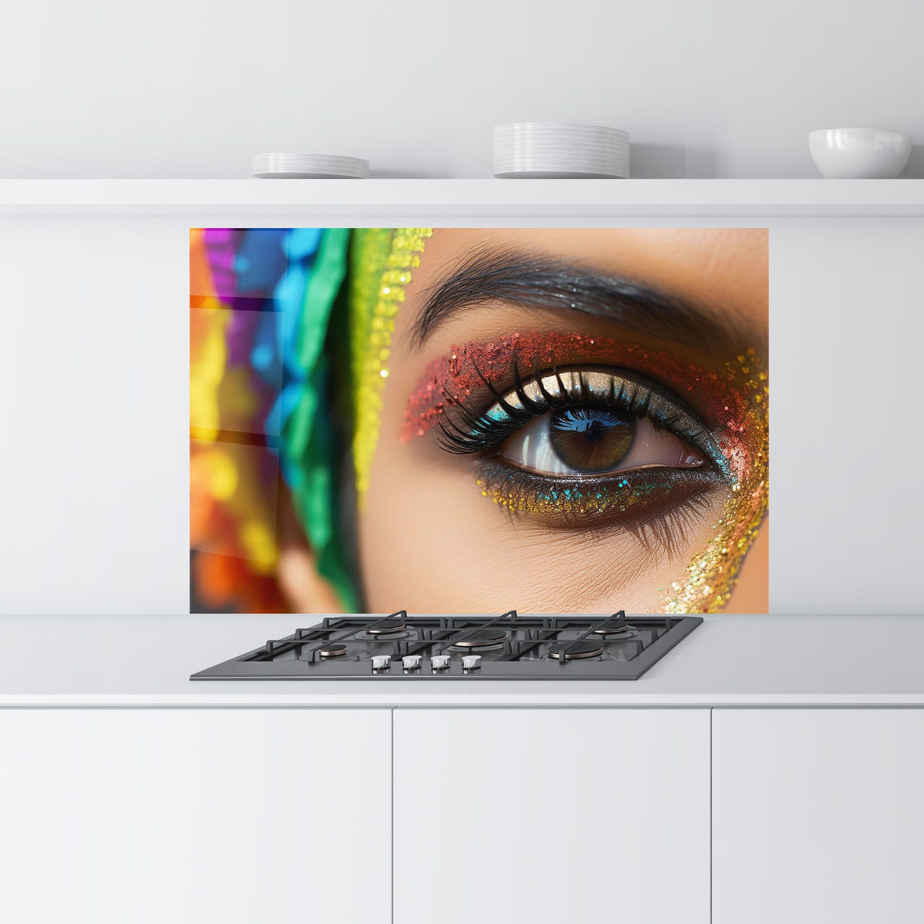 Rainbow Pattern Makeup mockup 9