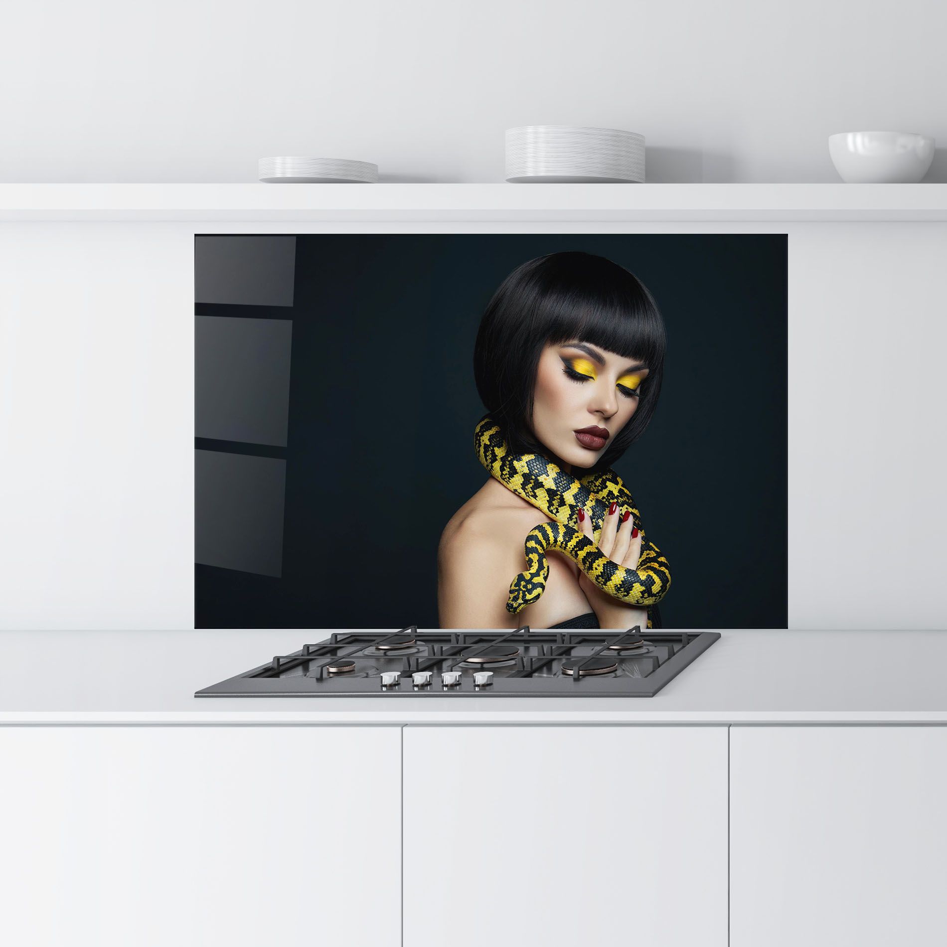 Yellow Snake Makeup mockup 9