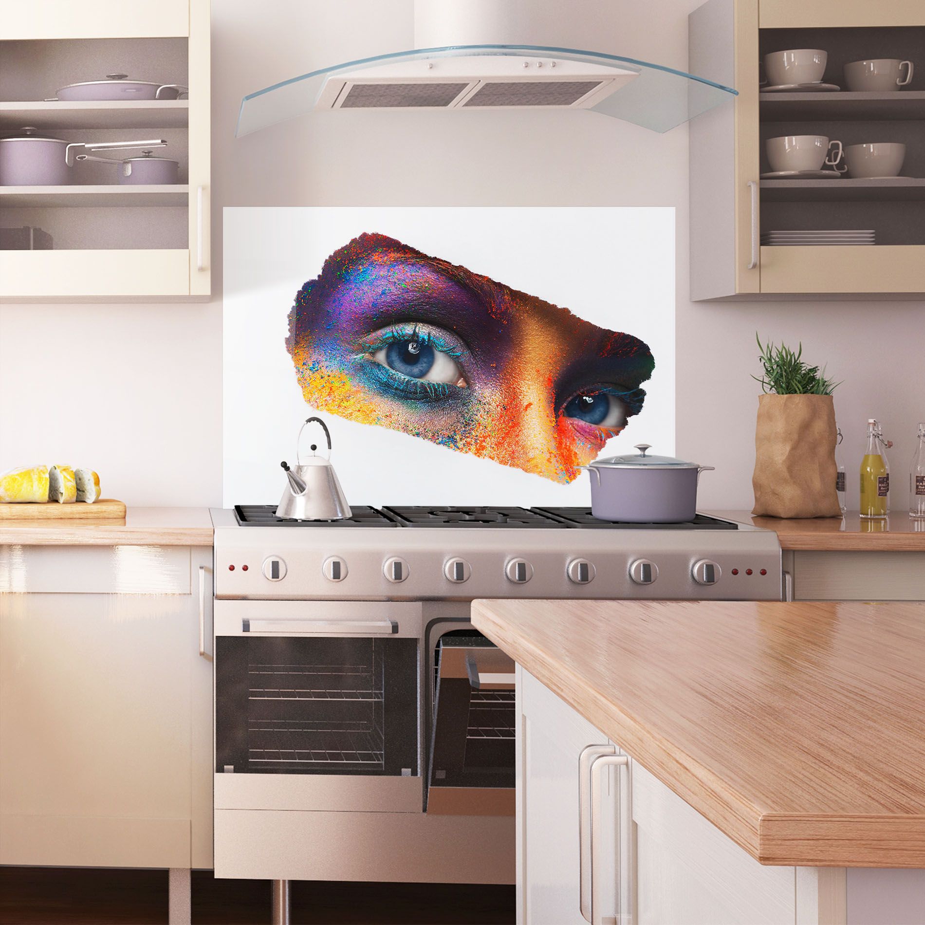 Female Colourful Makeup mockup 1