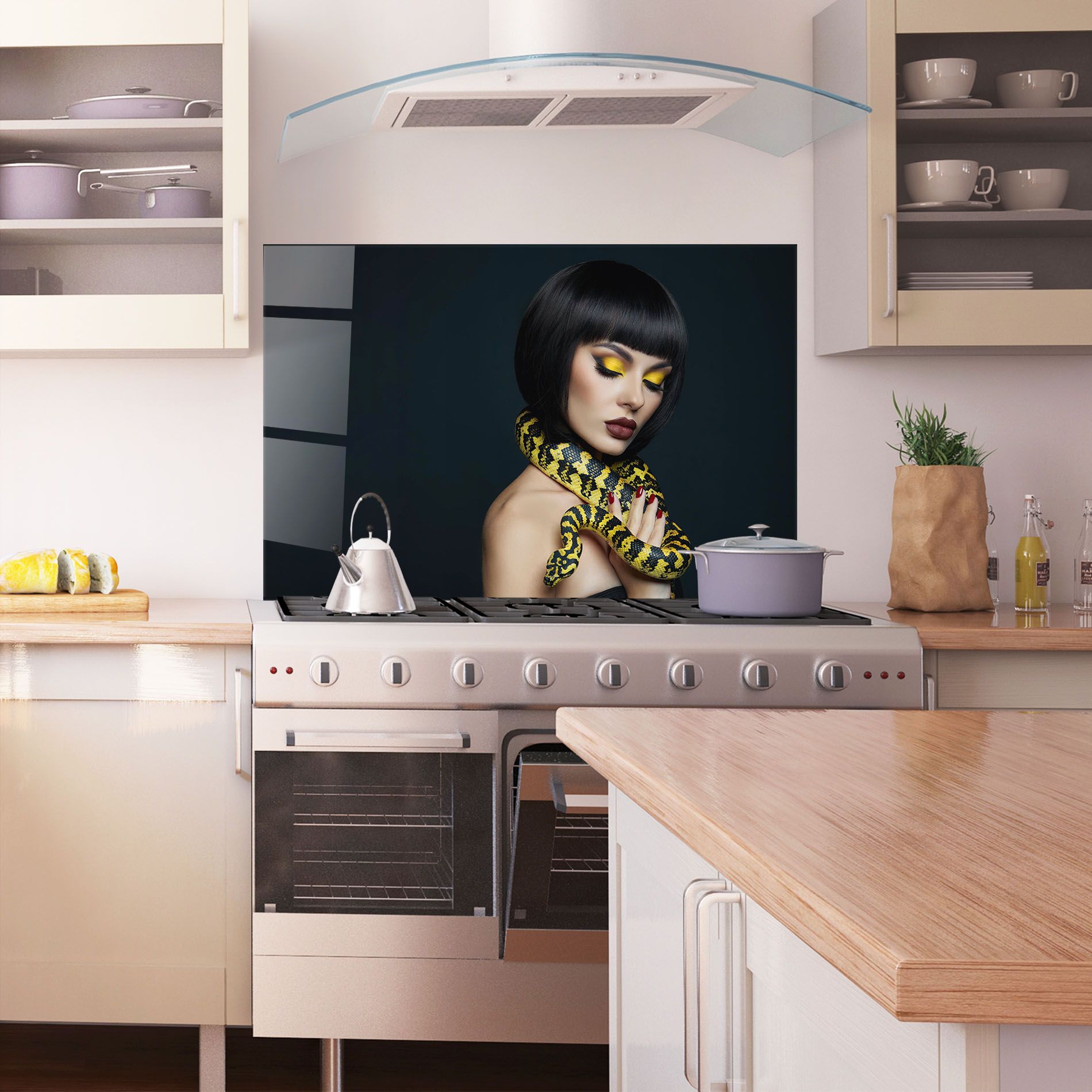 Yellow Snake Makeup mockup 1