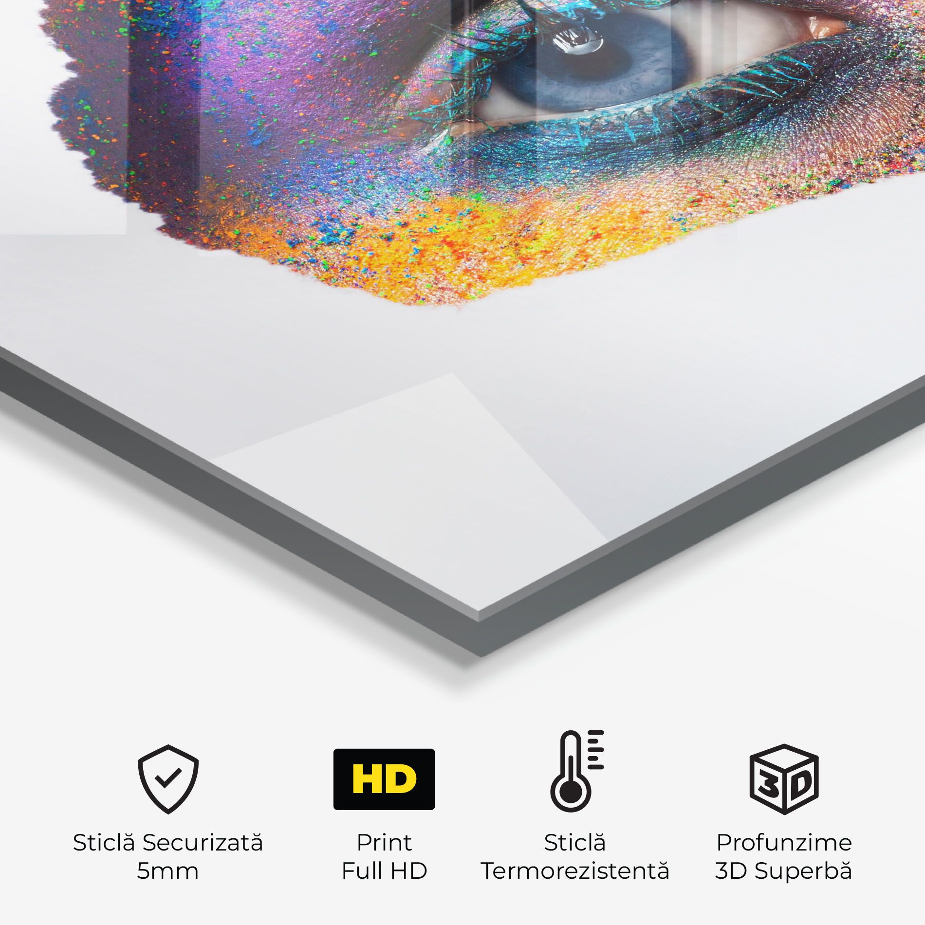 Female Colourful Makeup mockup 2