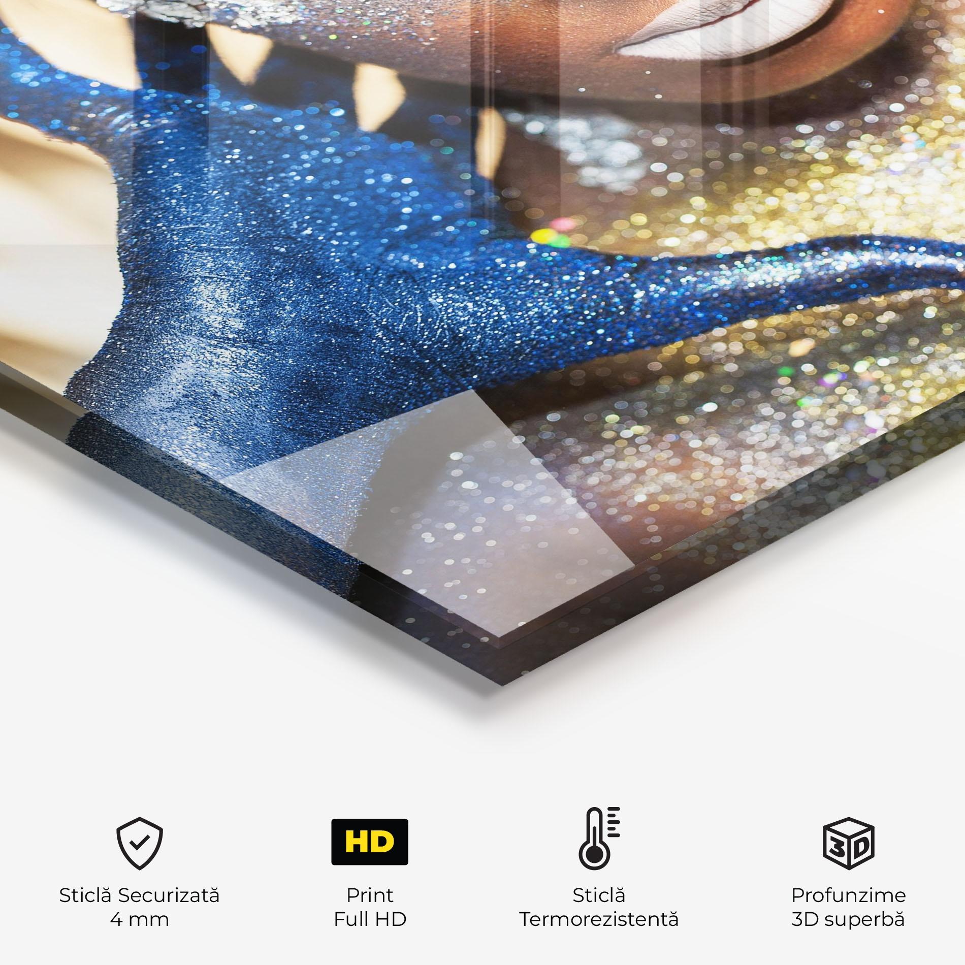 Panou Sticla Bucatarie Glue Gold Glitter mockup 2