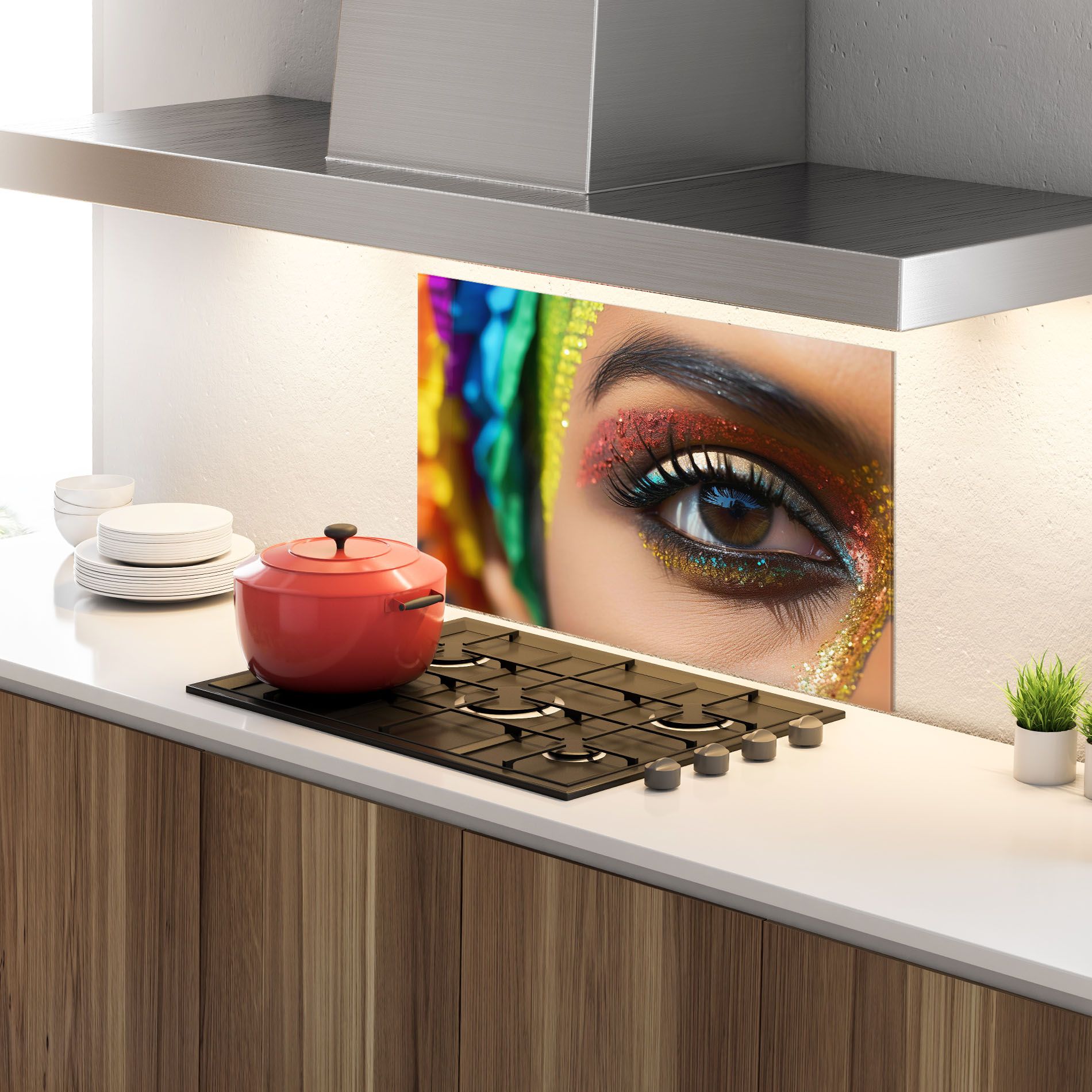 Rainbow Pattern Makeup mockup 4