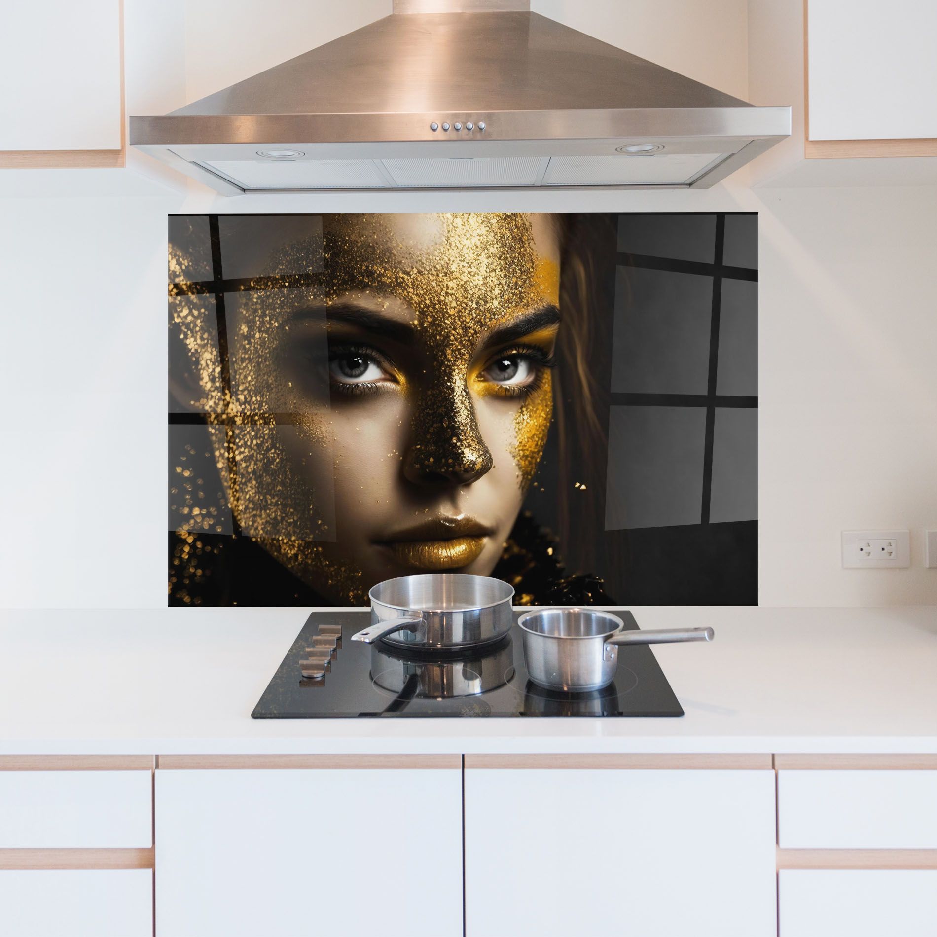 Grey Cat Eye Makeup mockup 5