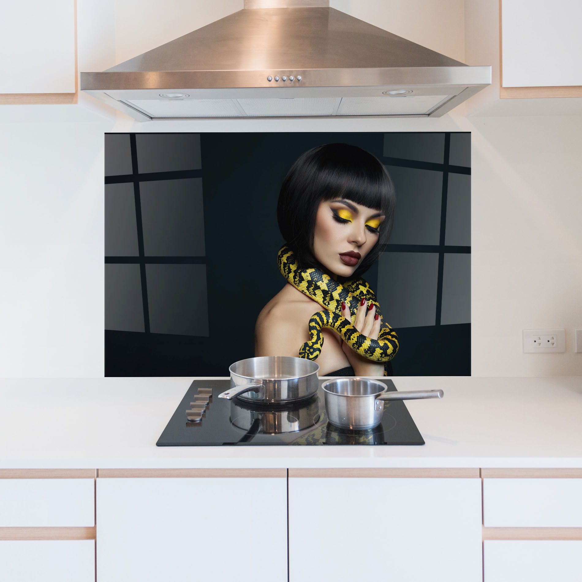 Yellow Snake Makeup mockup 5