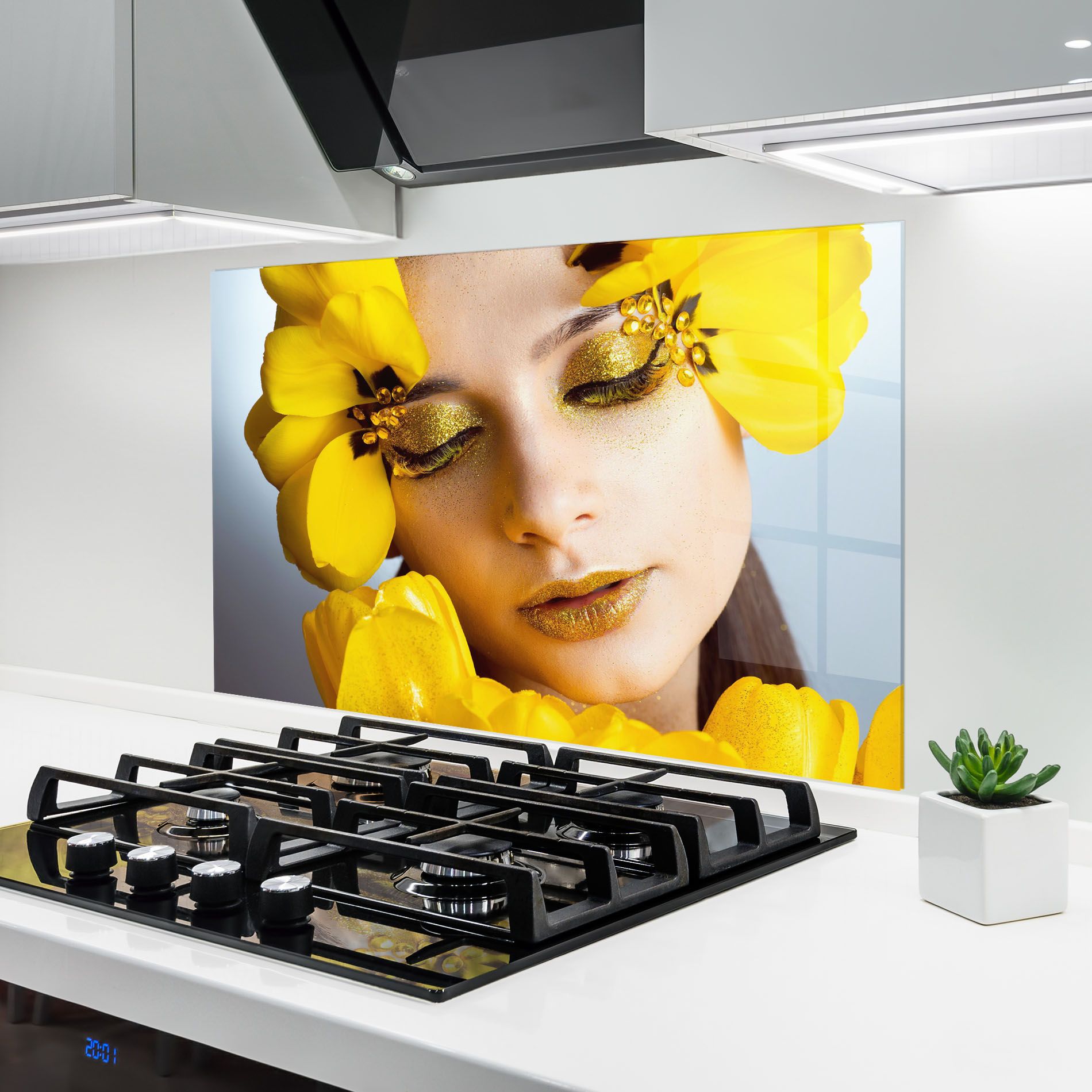 Yellow Flowers Makeup mockup 6