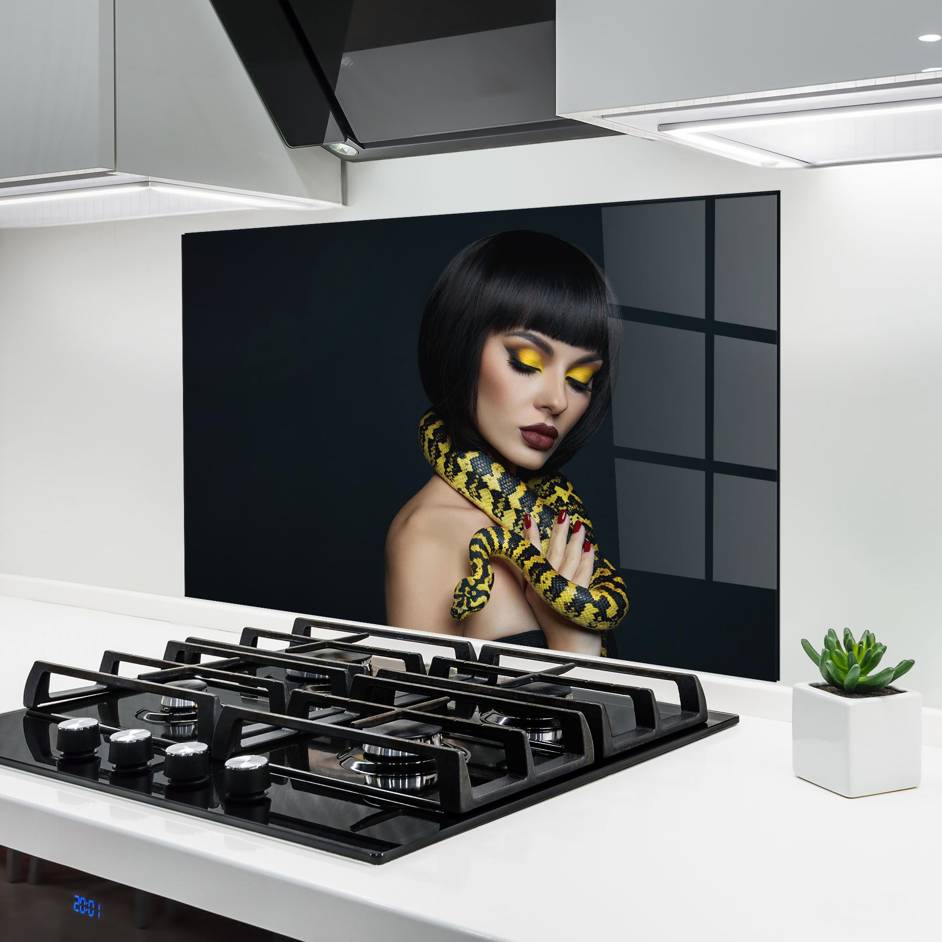 Yellow Snake Makeup mockup 6