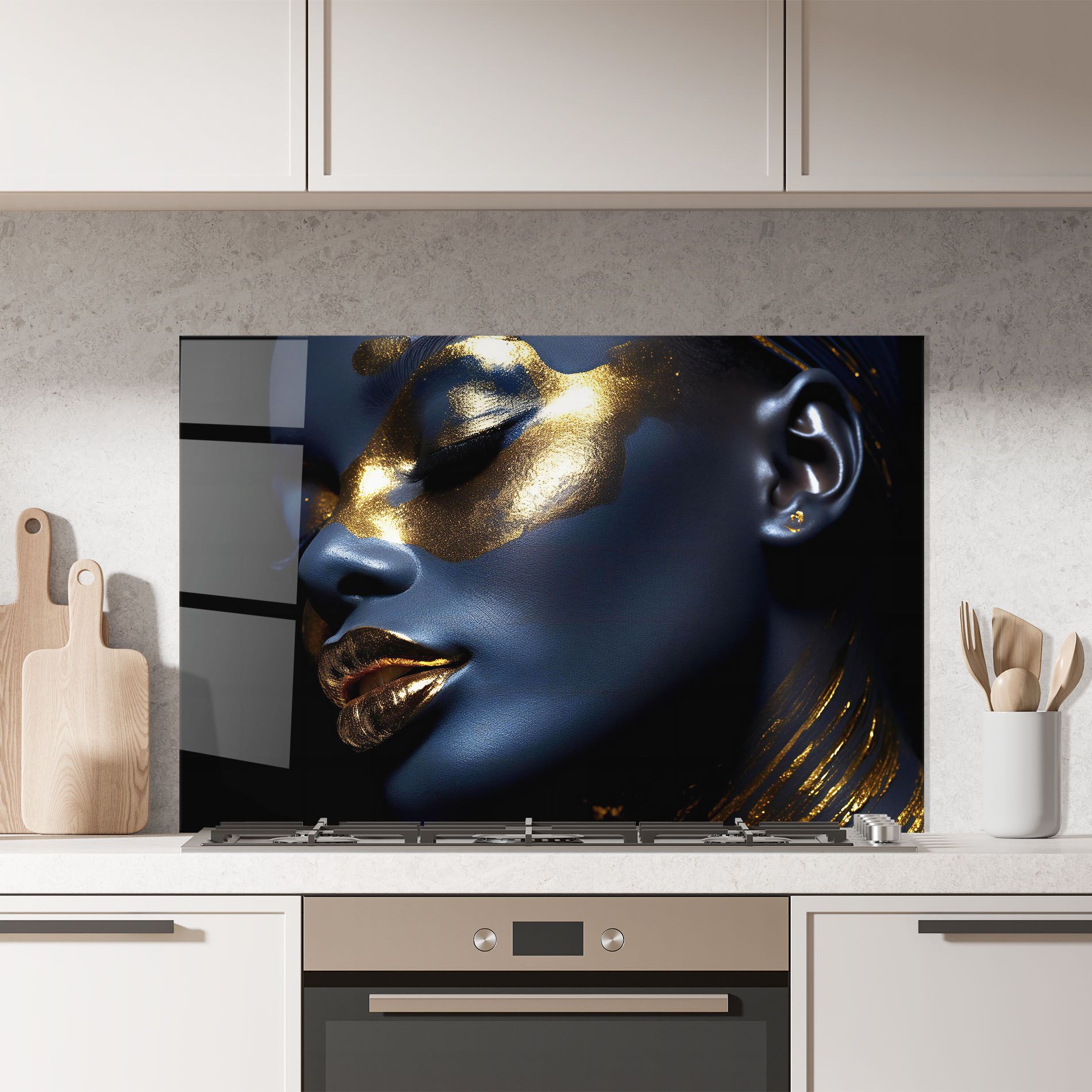 Blue Gold Face mockup 7