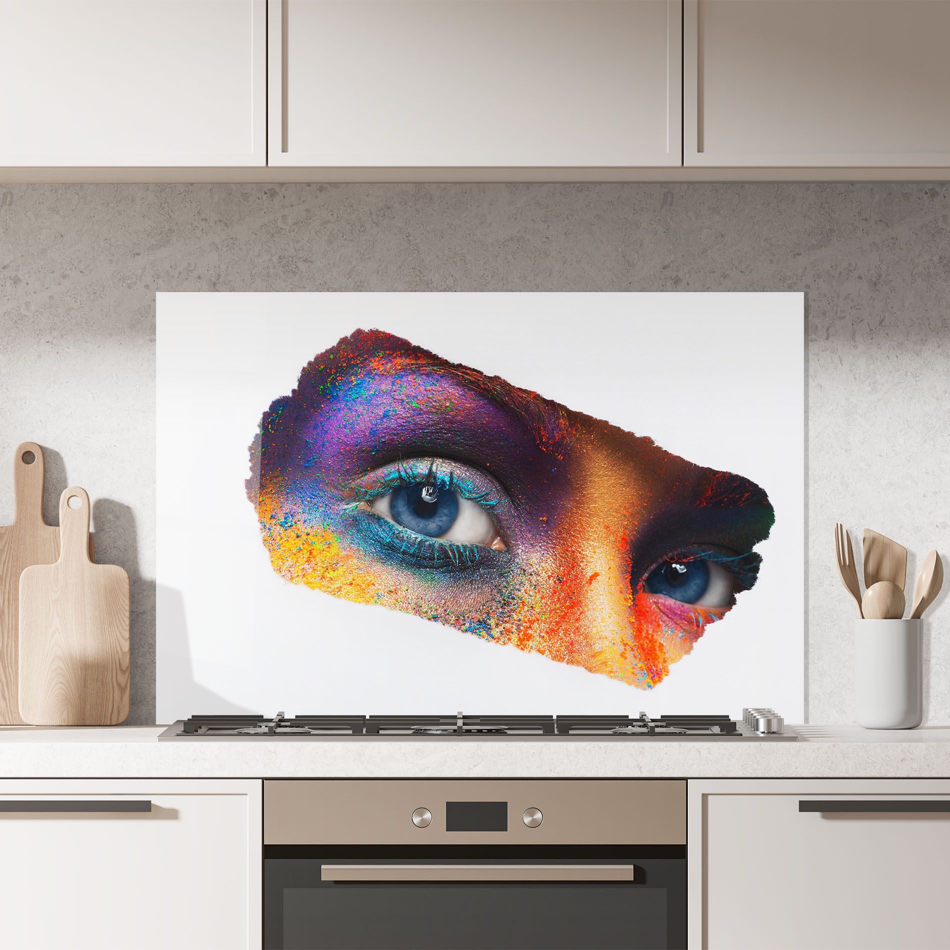 Female Colourful Makeup mockup 7