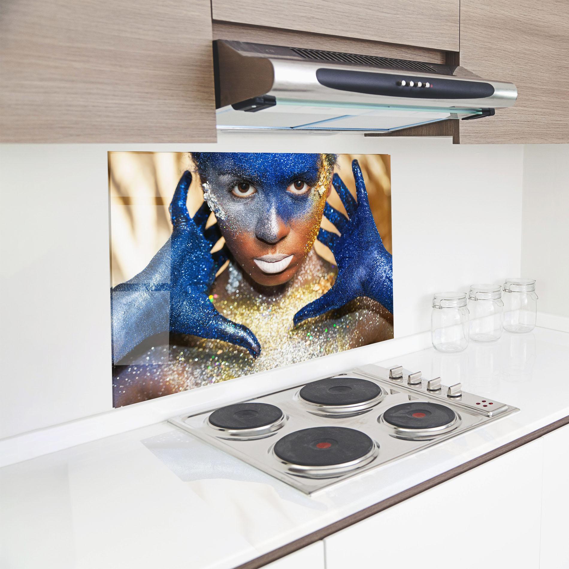 Panou Sticla Bucatarie Glue Gold Glitter mockup 8