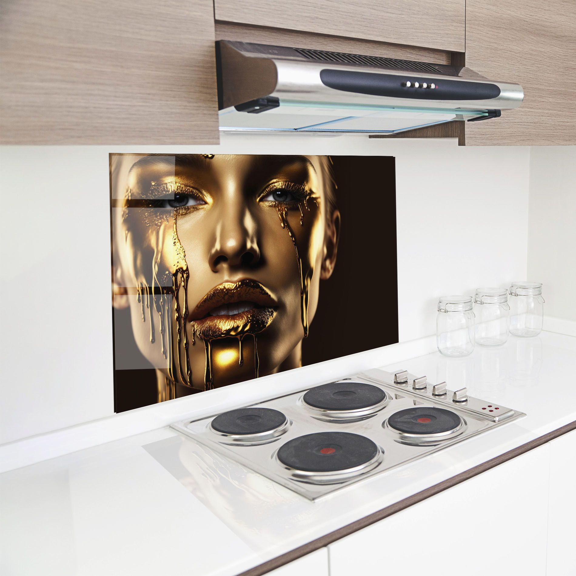 Gold Dripping Makeup mockup 8