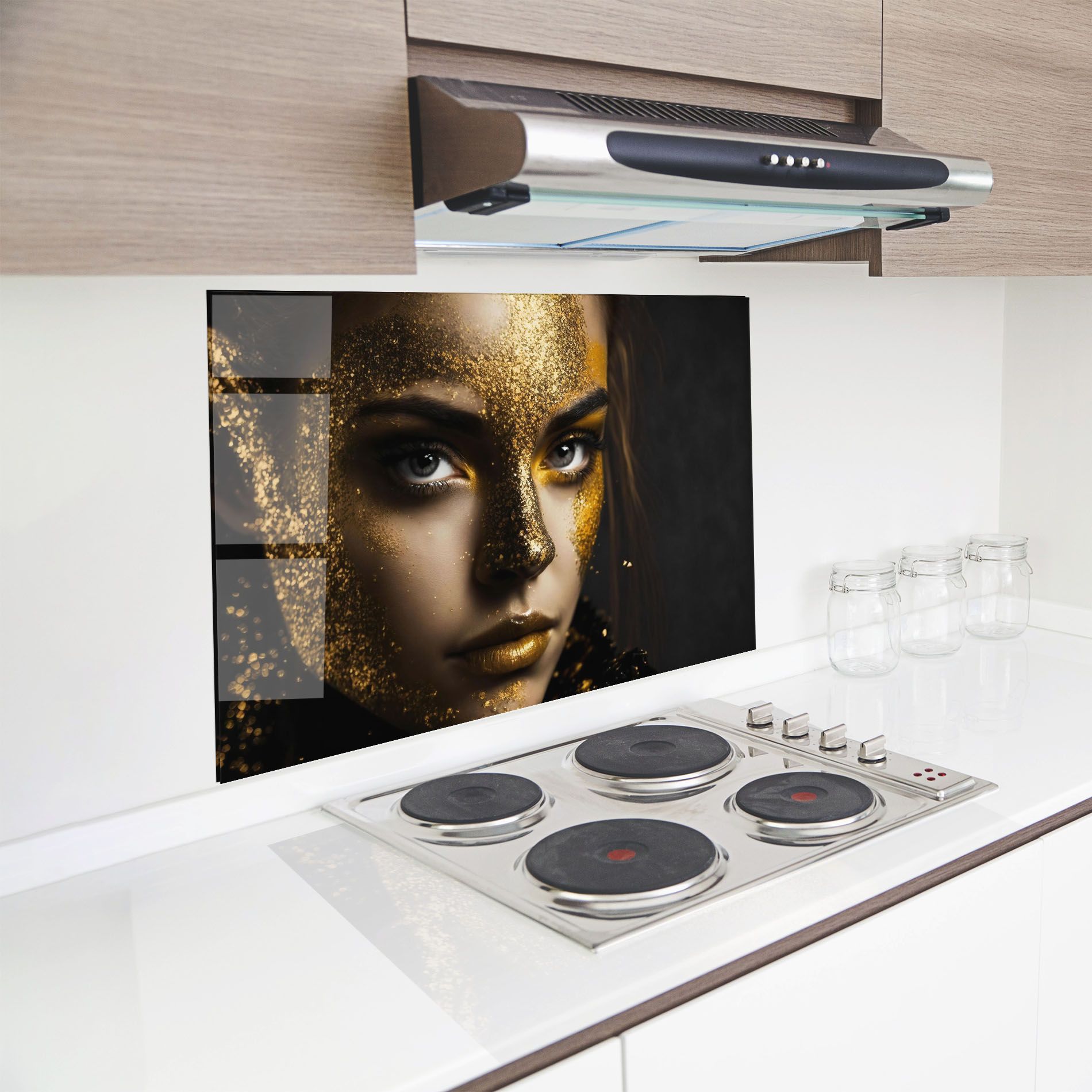 Grey Cat Eye Makeup mockup 8