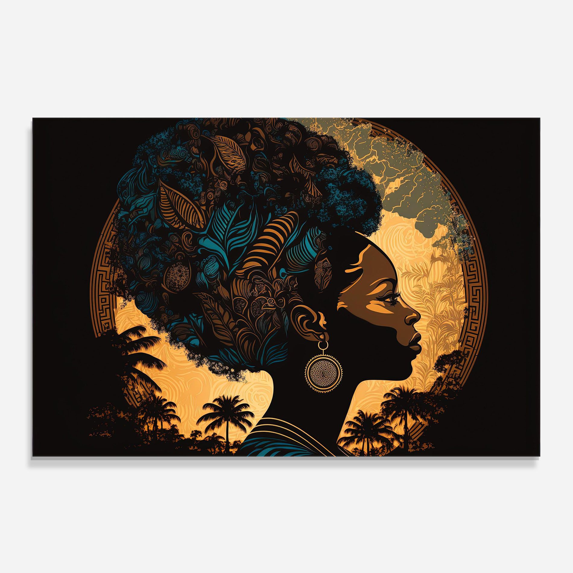 African Profile Woman mockup 0