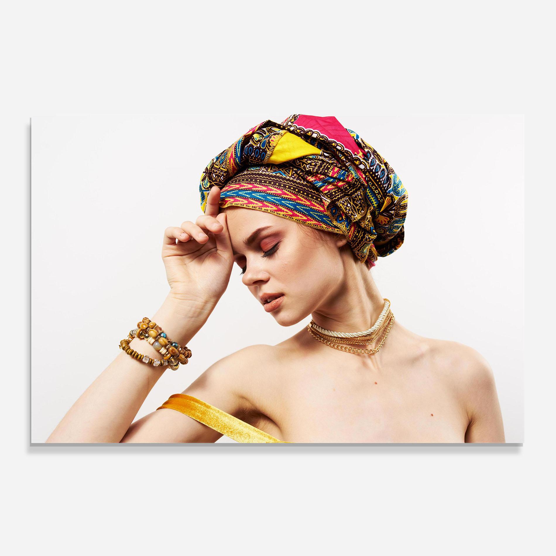 Panou Sticla Bucatarie Multicolored Turban mockup 0