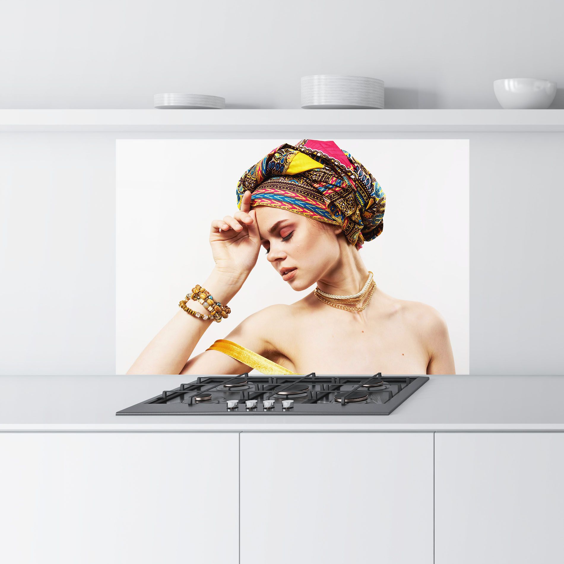 Multicolored Turban mockup 9