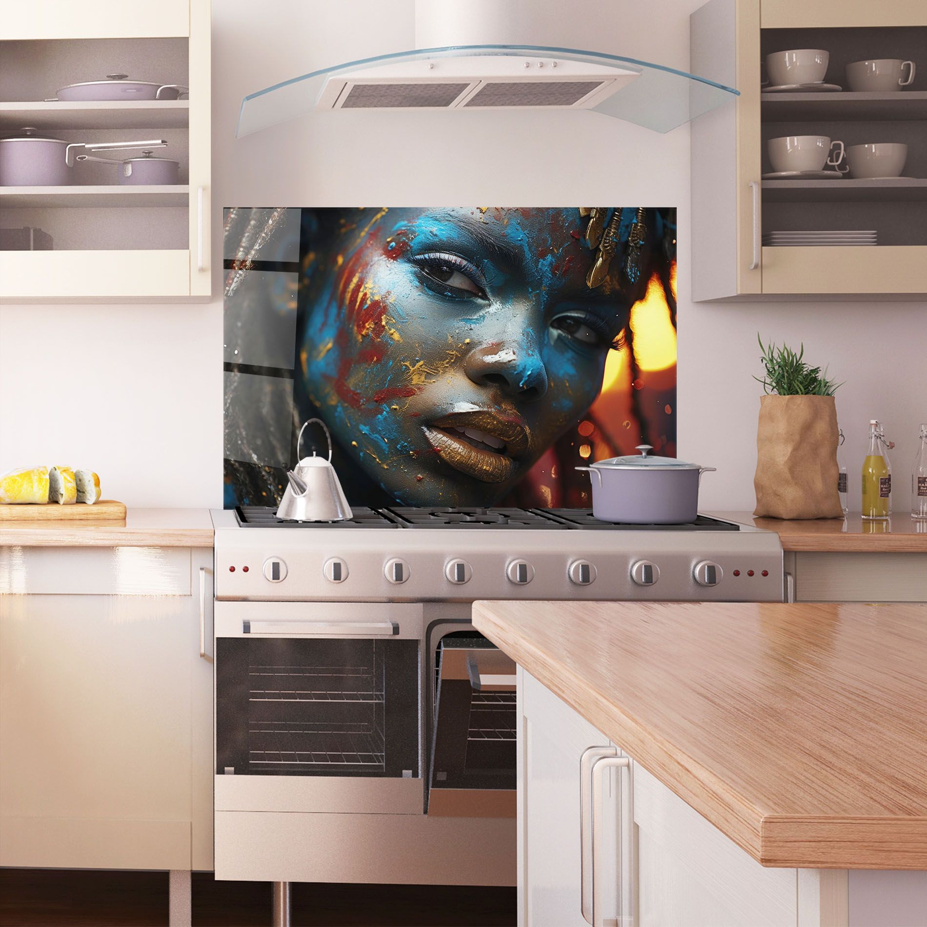 Blue Paint Woman mockup 1