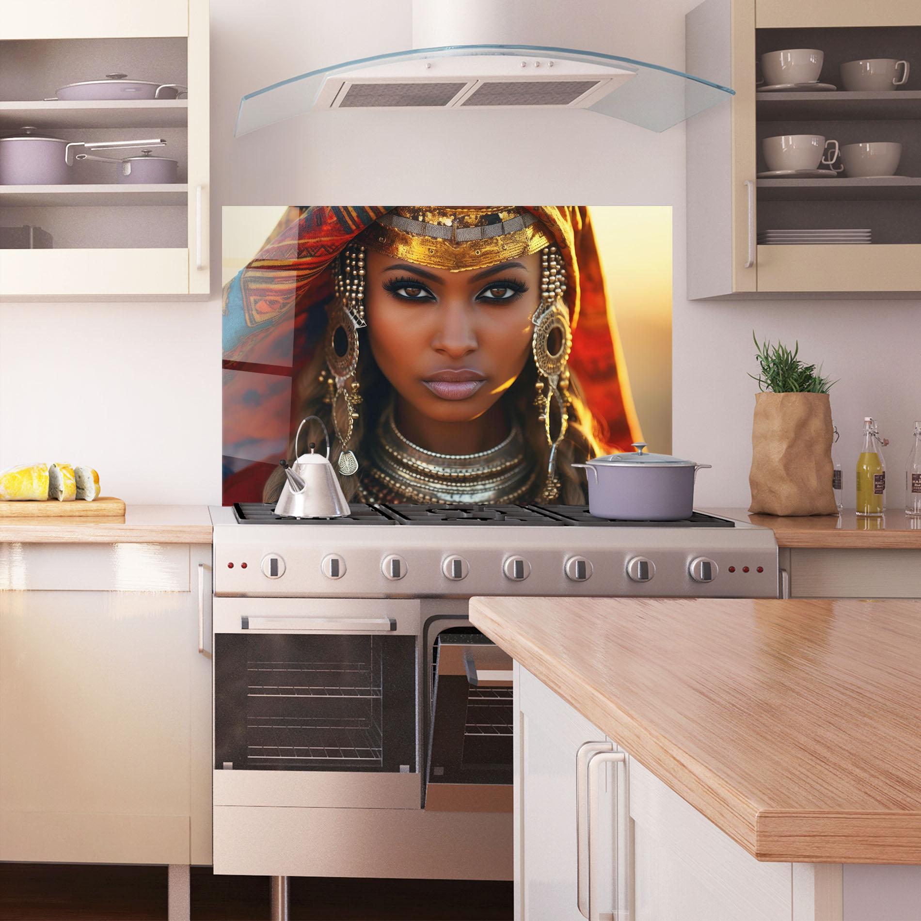 Panou Sticla Bucatarie Unique Smokey Eyes mockup 1