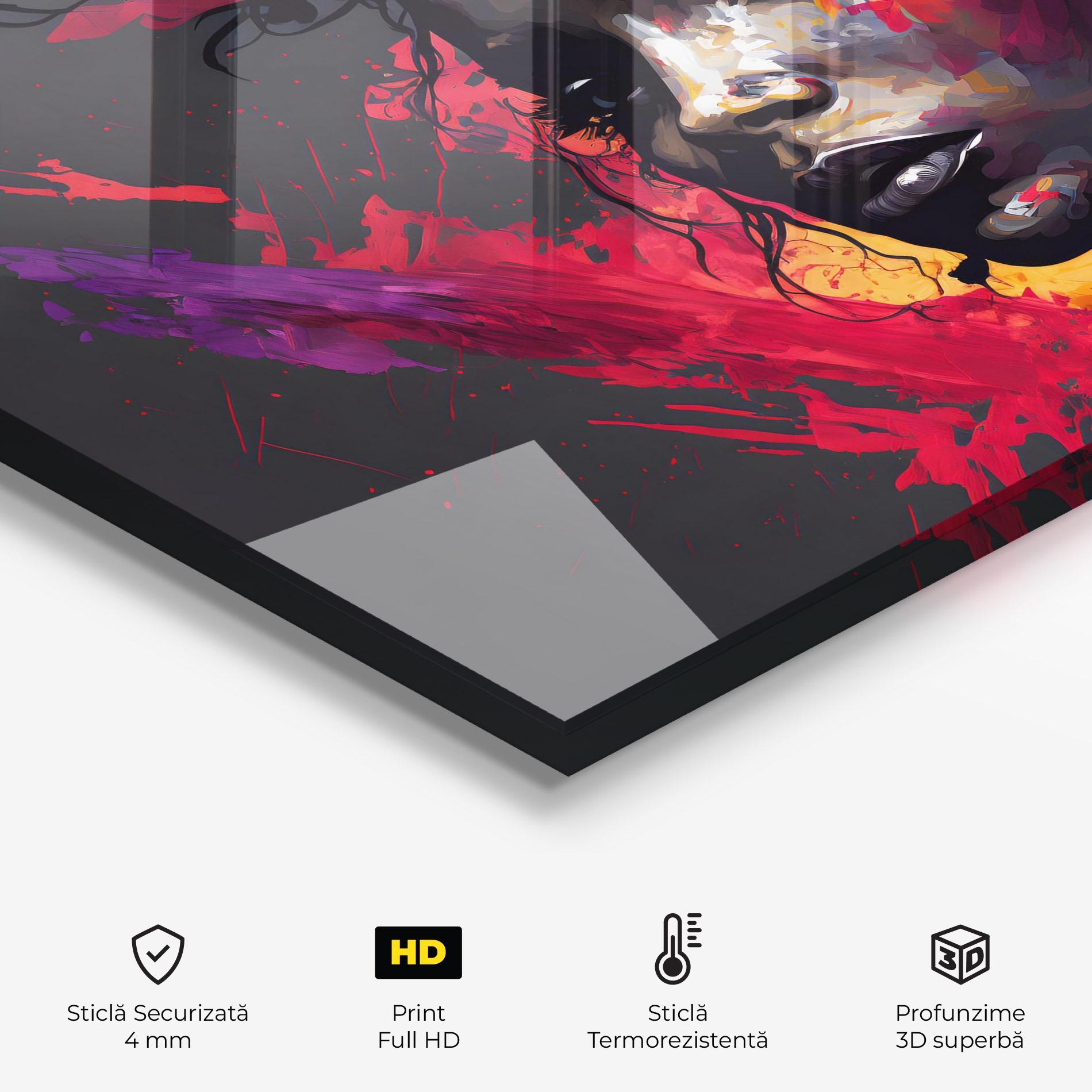 Panou Sticla Bucatarie African Woman Splash mockup 2