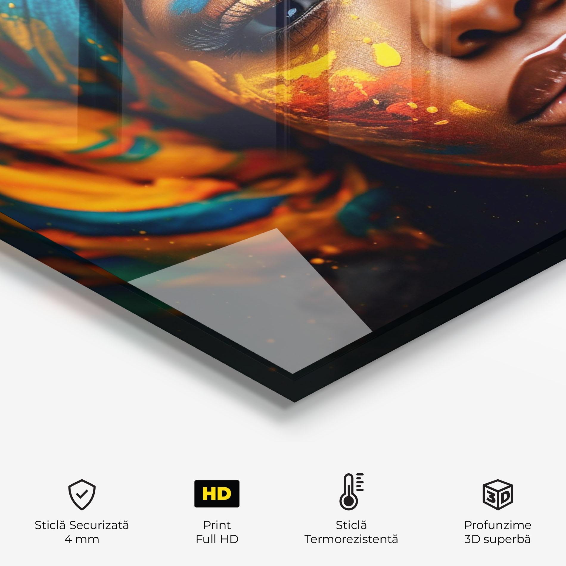 Panou Sticla Bucatarie Creative Makeup Art mockup 2