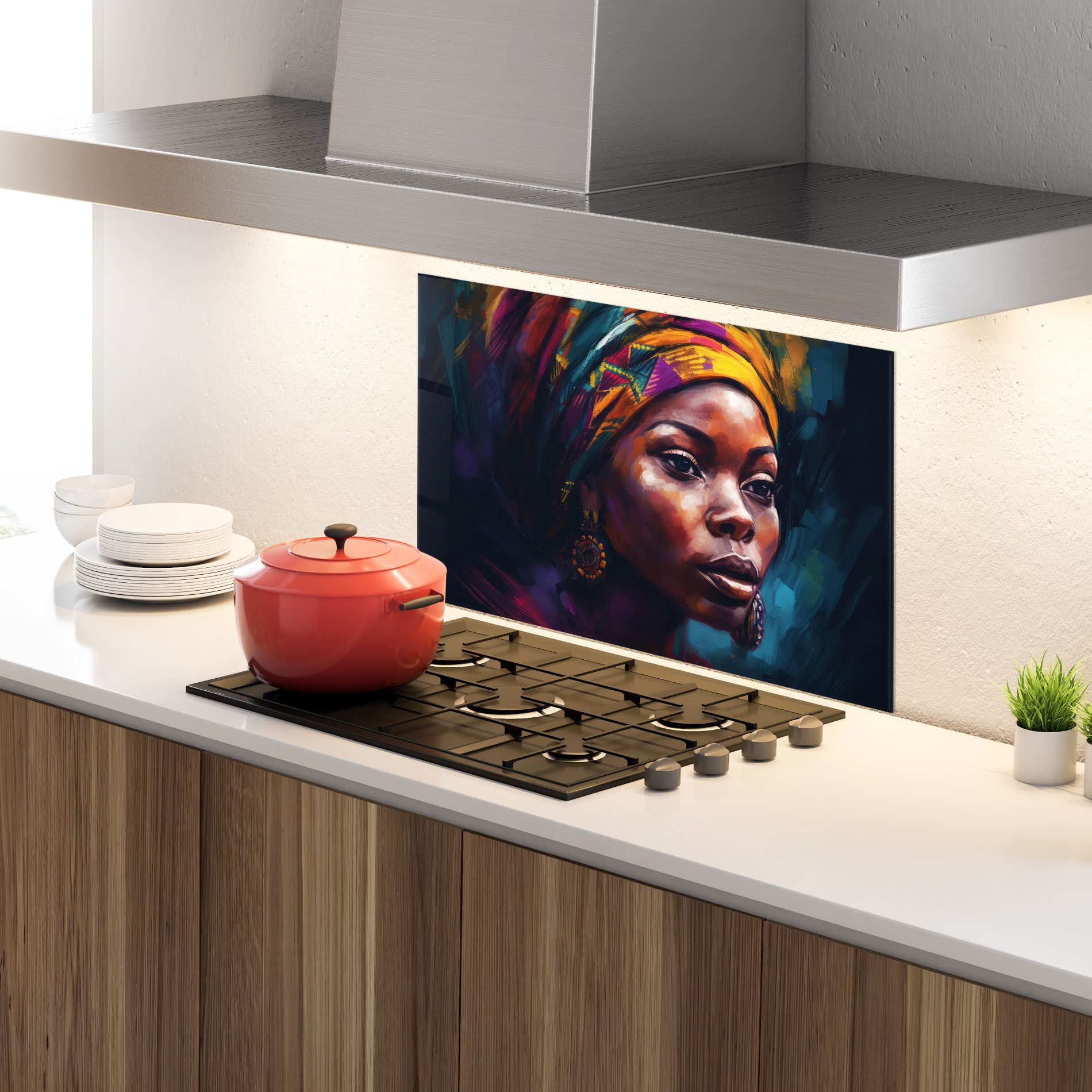 Black Traditional Woman mockup 4